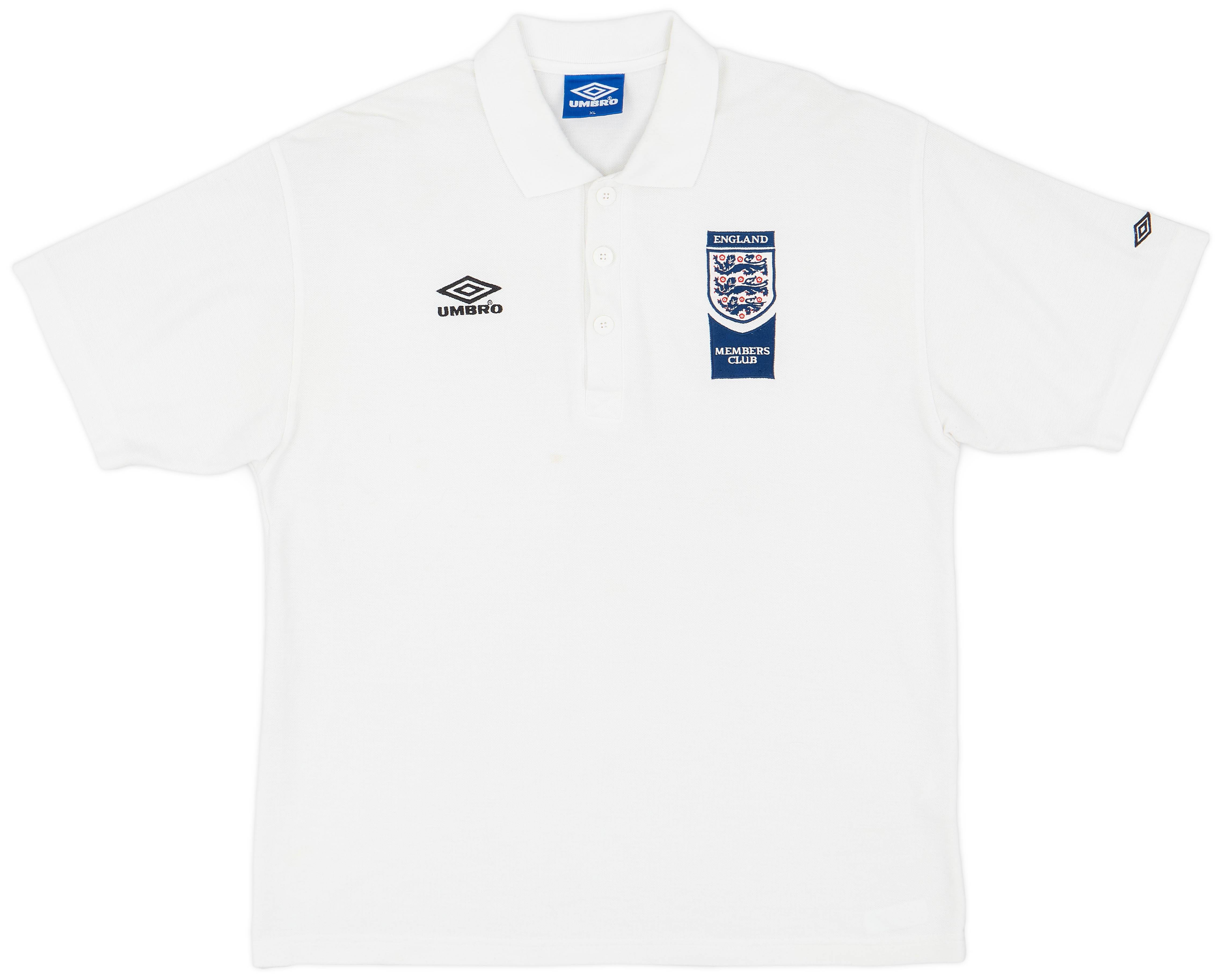 1998-99 England Members Club Polo Shirt - 8/10 - (XL)