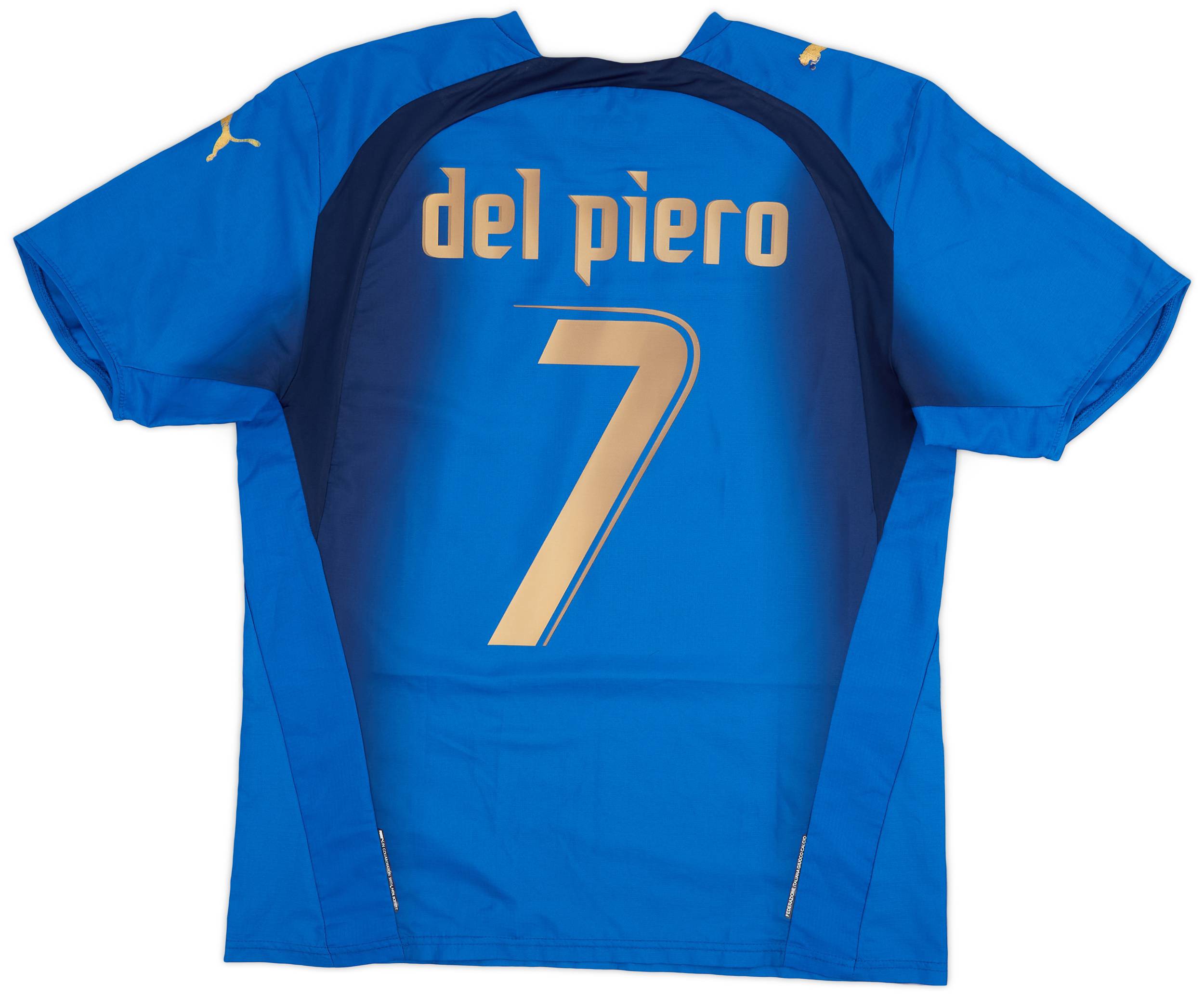 2006 Italy Home Shirt Del Piero #7 - 8/10 - (L)