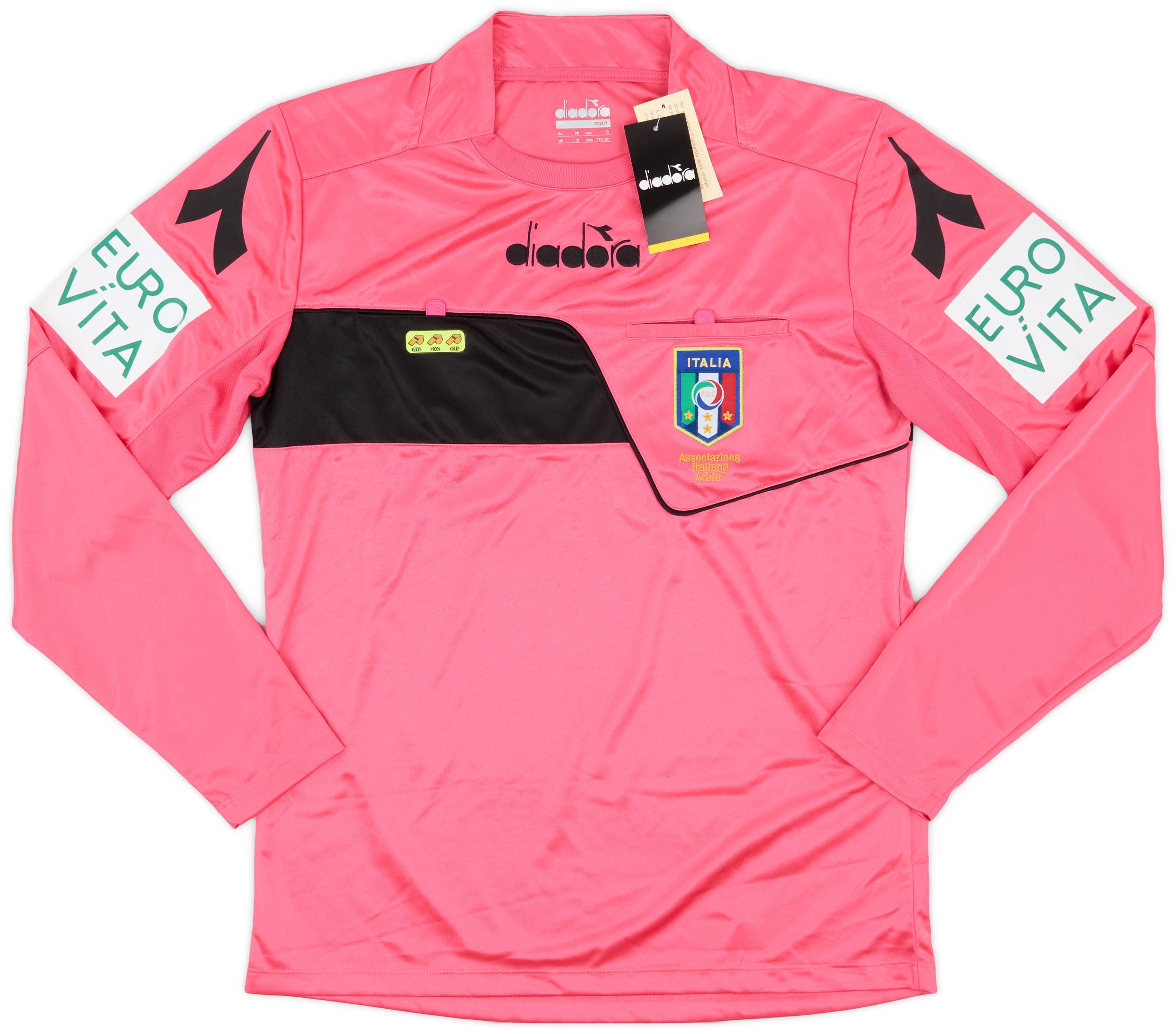 2017 18 Italy Diadora Referee L S Shirt S