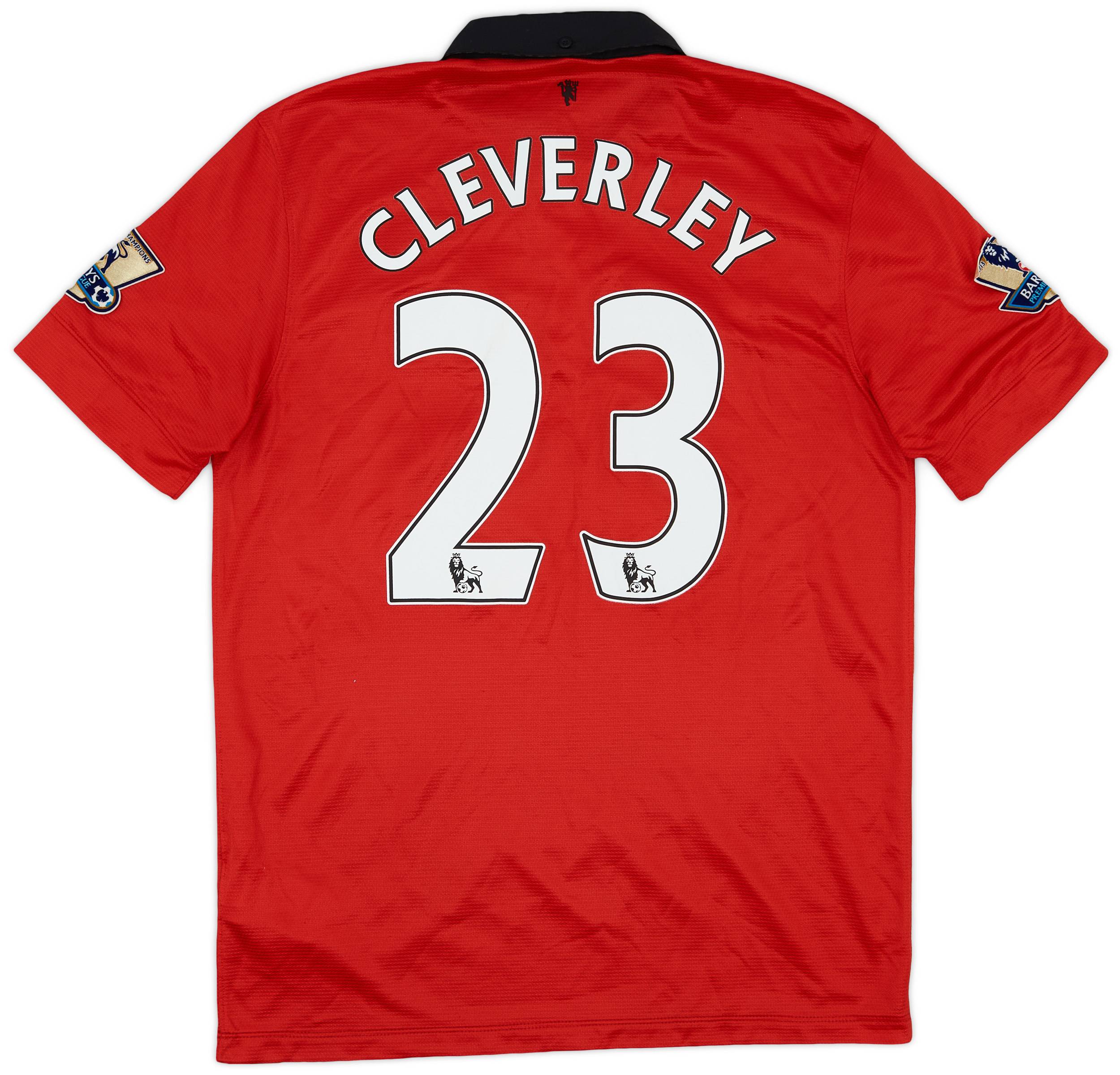 2013-14 Manchester United Home Shirt Cleverley #23 - 6/10 - (M)