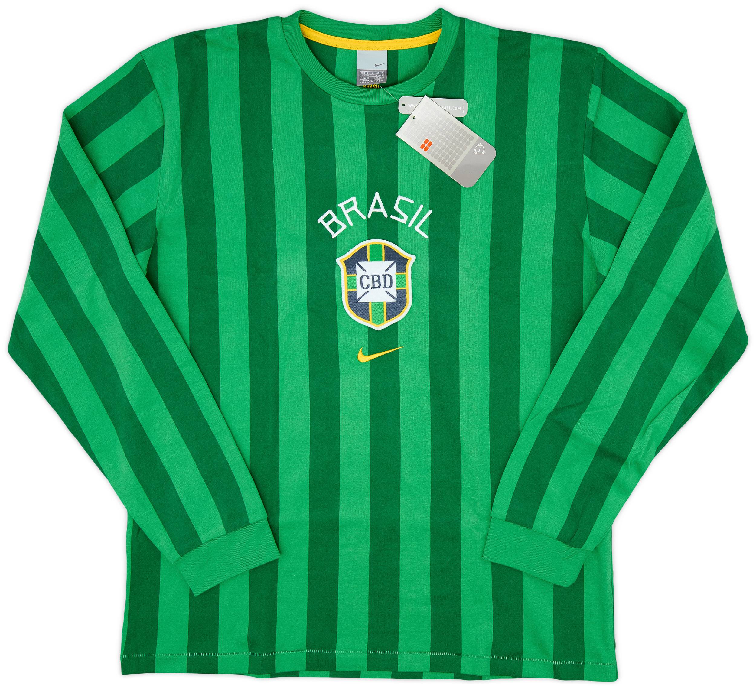 2005-06 Brazil Nike Retro Leisure L/S Tee (XL)