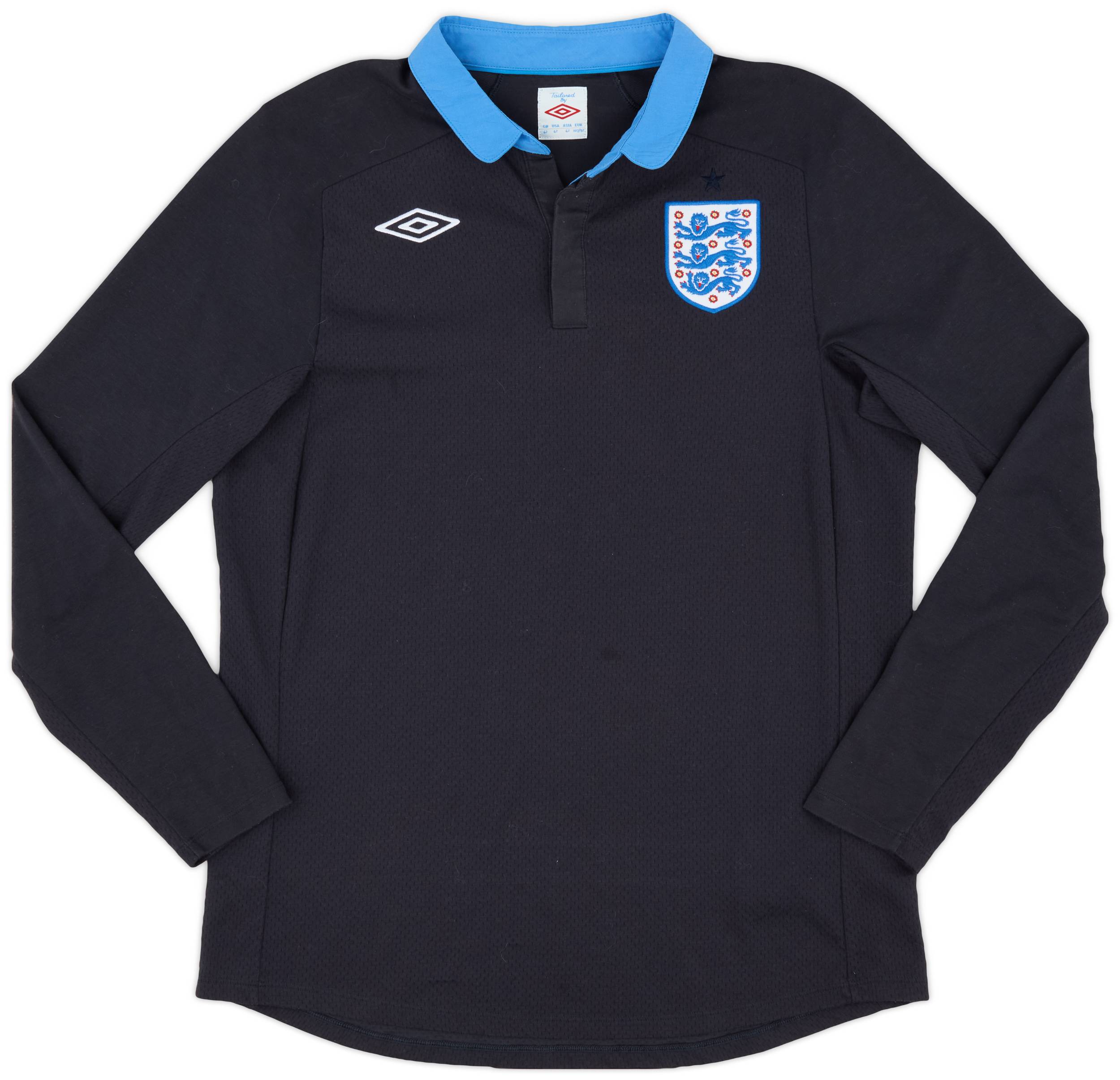 2011-12 England Away L/S Shirt - 8/10 - (L)