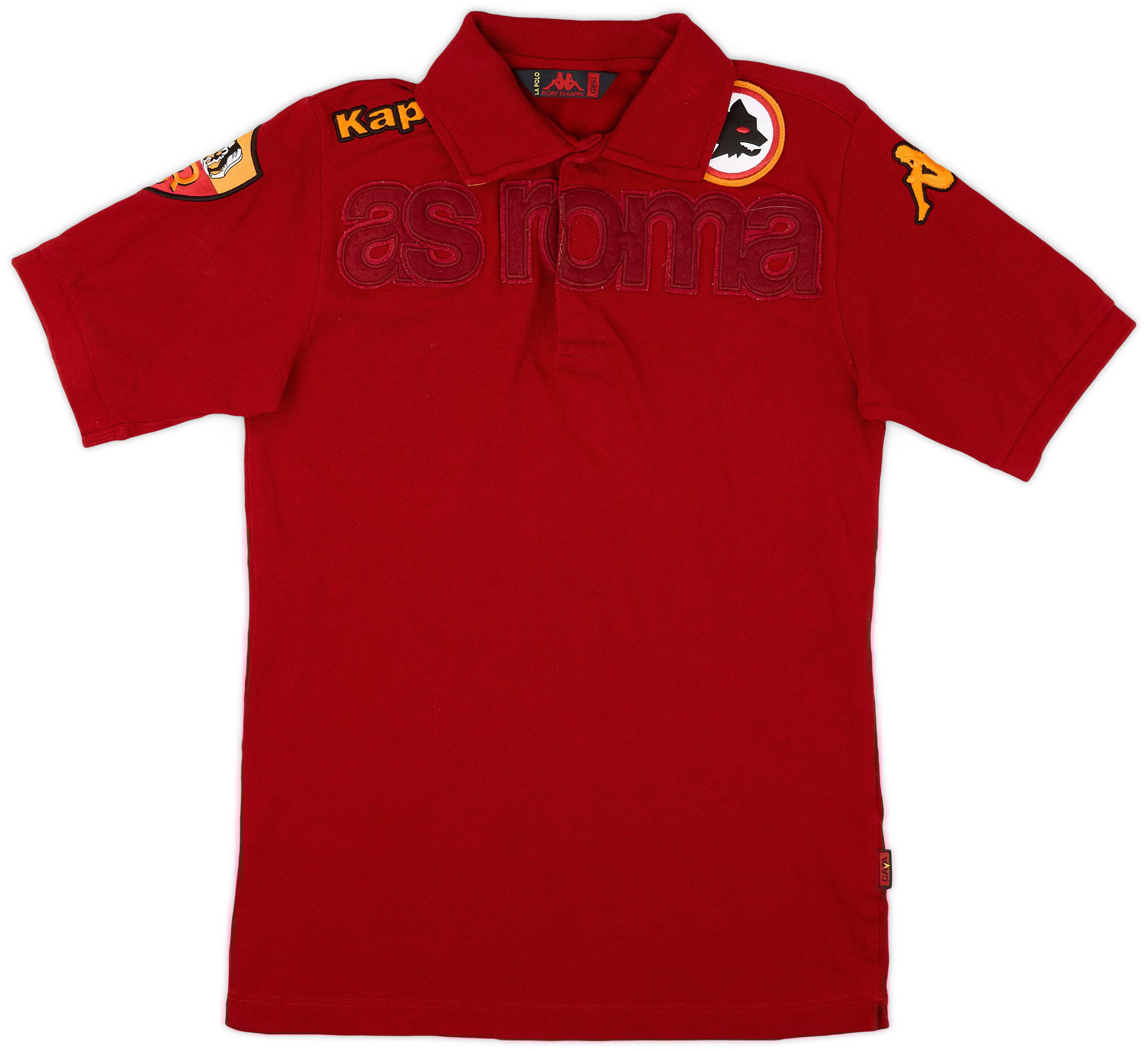 2010-11 Roma Kappa Polo Shirt - 9/10 - (XS)