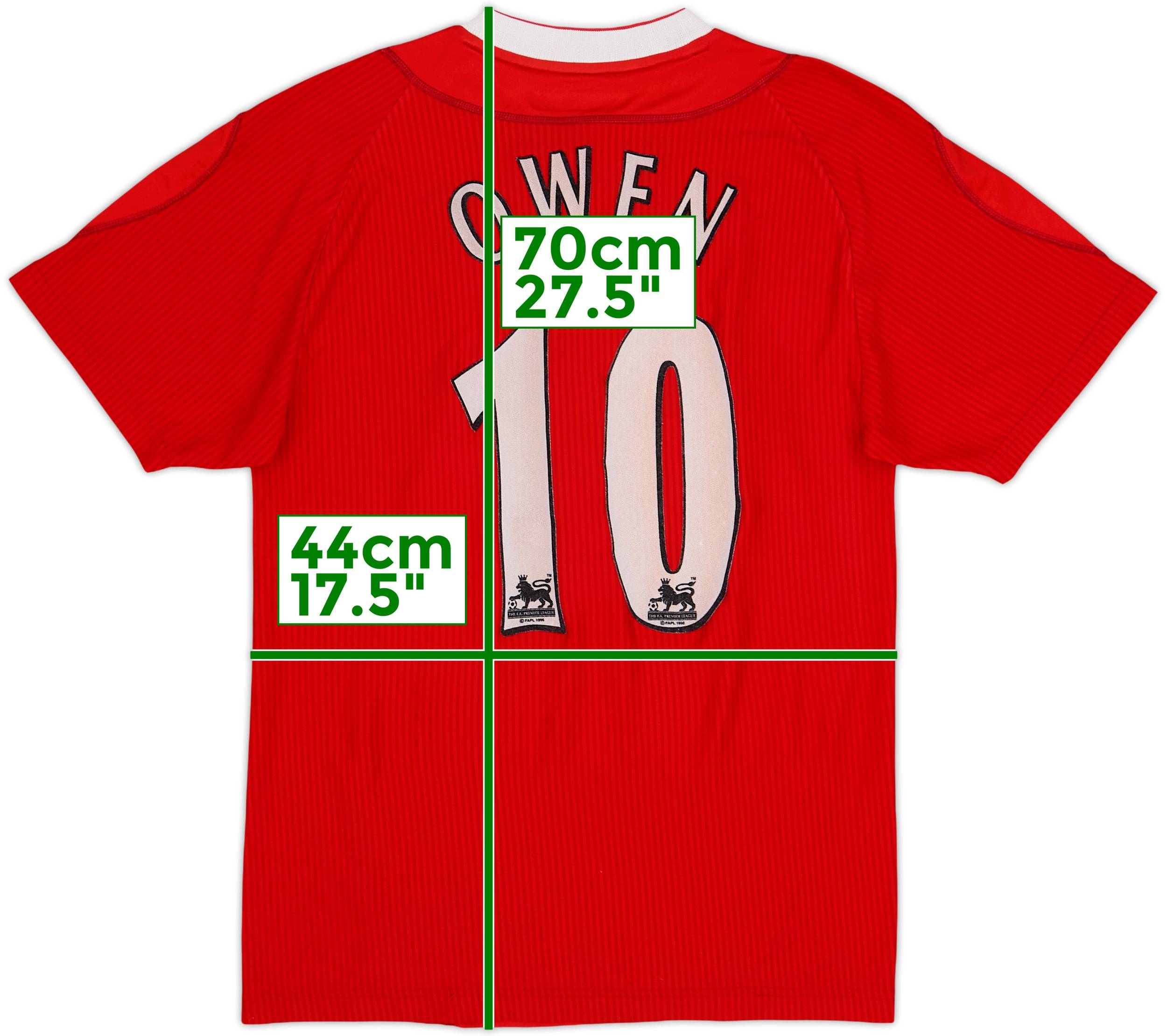 2002-04 Liverpool Home Shirt Owen #10 - 7/10 - (XS)