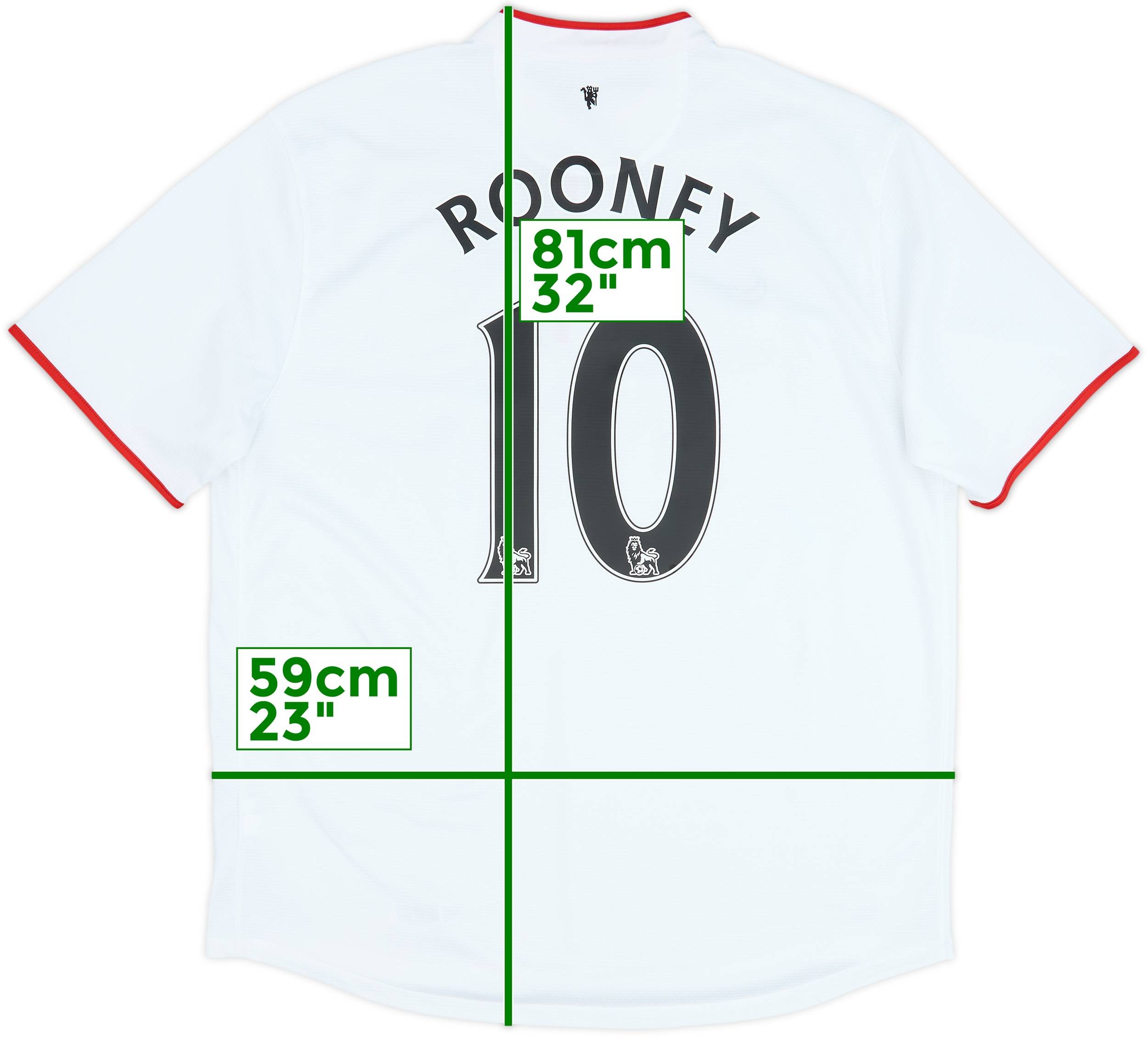 2012-14 Manchester United Away Shirt Rooney #10 - 7/10 - (XL)