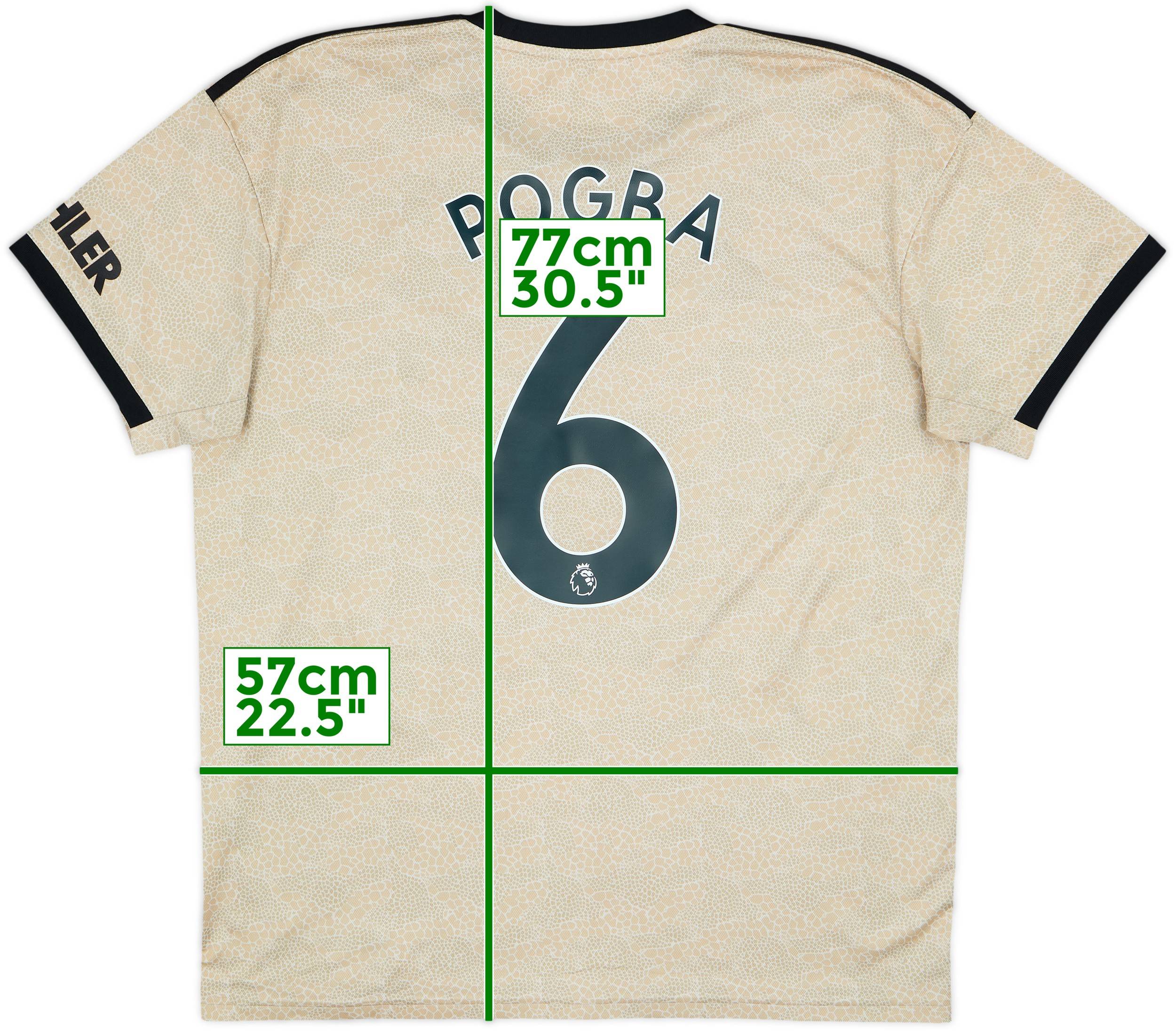 2019-20 Manchester United Away Shirt Pogba #6 - 8/10 - (XL)