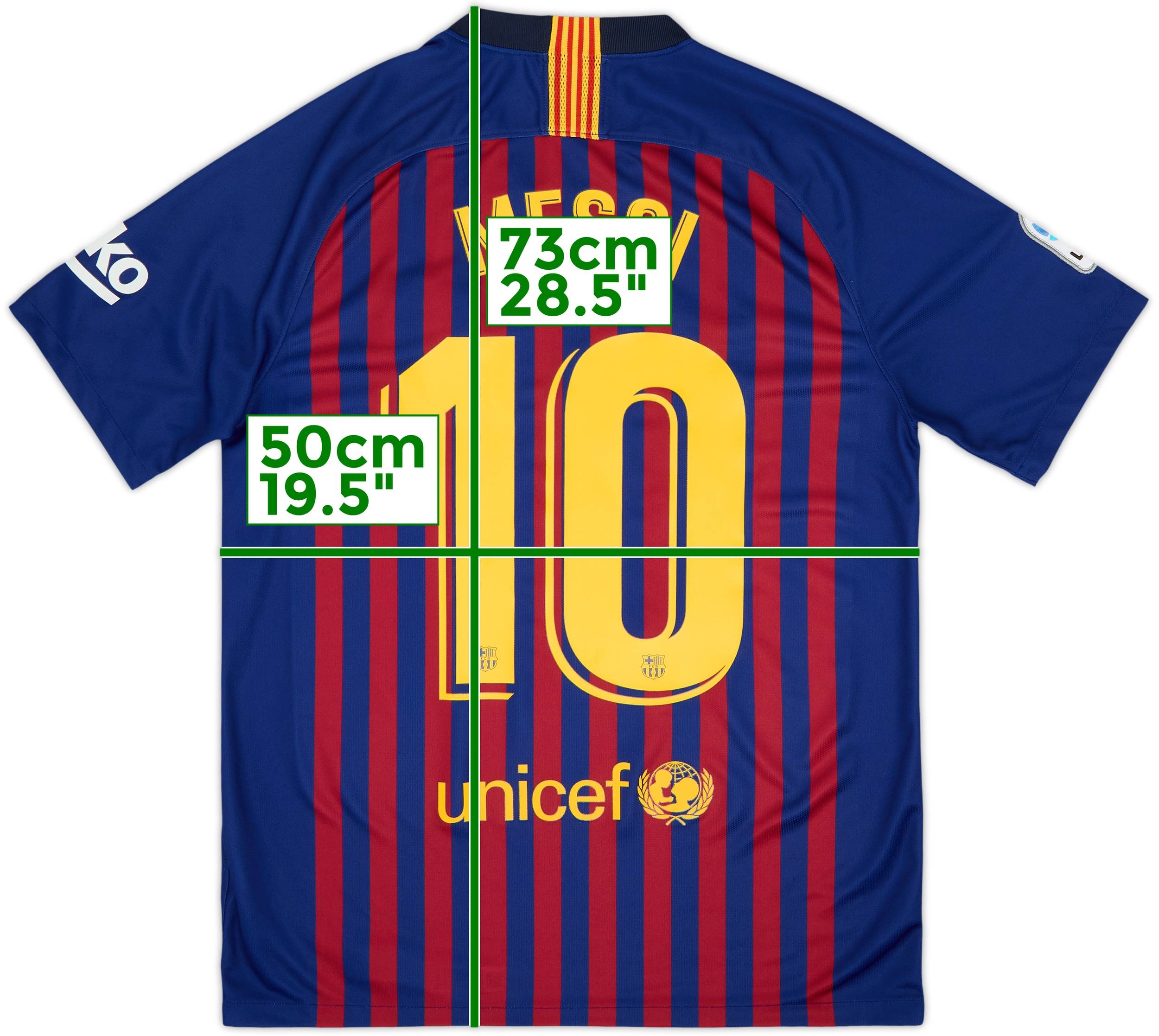 2018-19 Barcelona Home Shirt Messi #10 - 8/10 - (M)