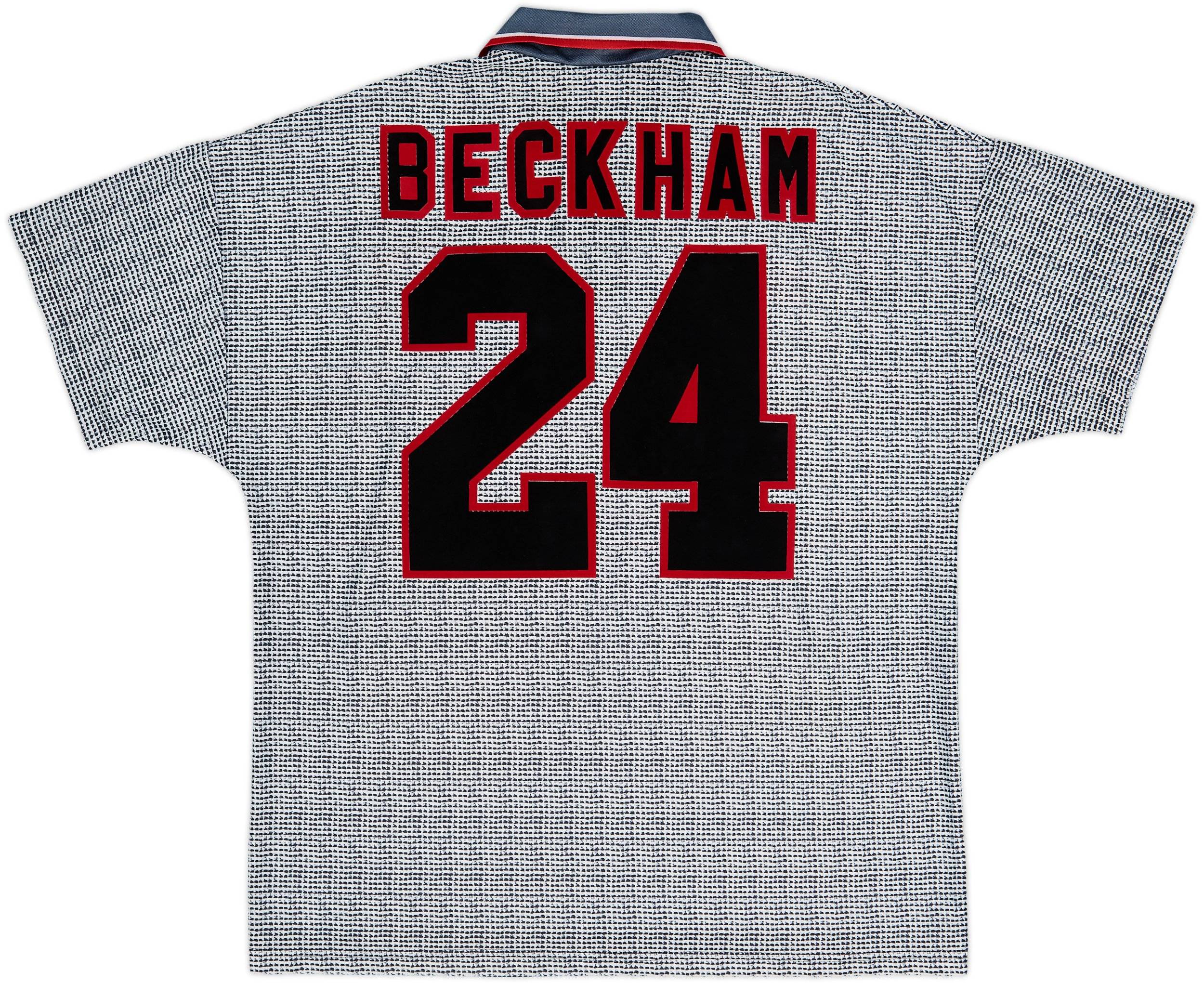 1995-96 Manchester United Away Shirt Beckham #24 - 6/10 - (L)