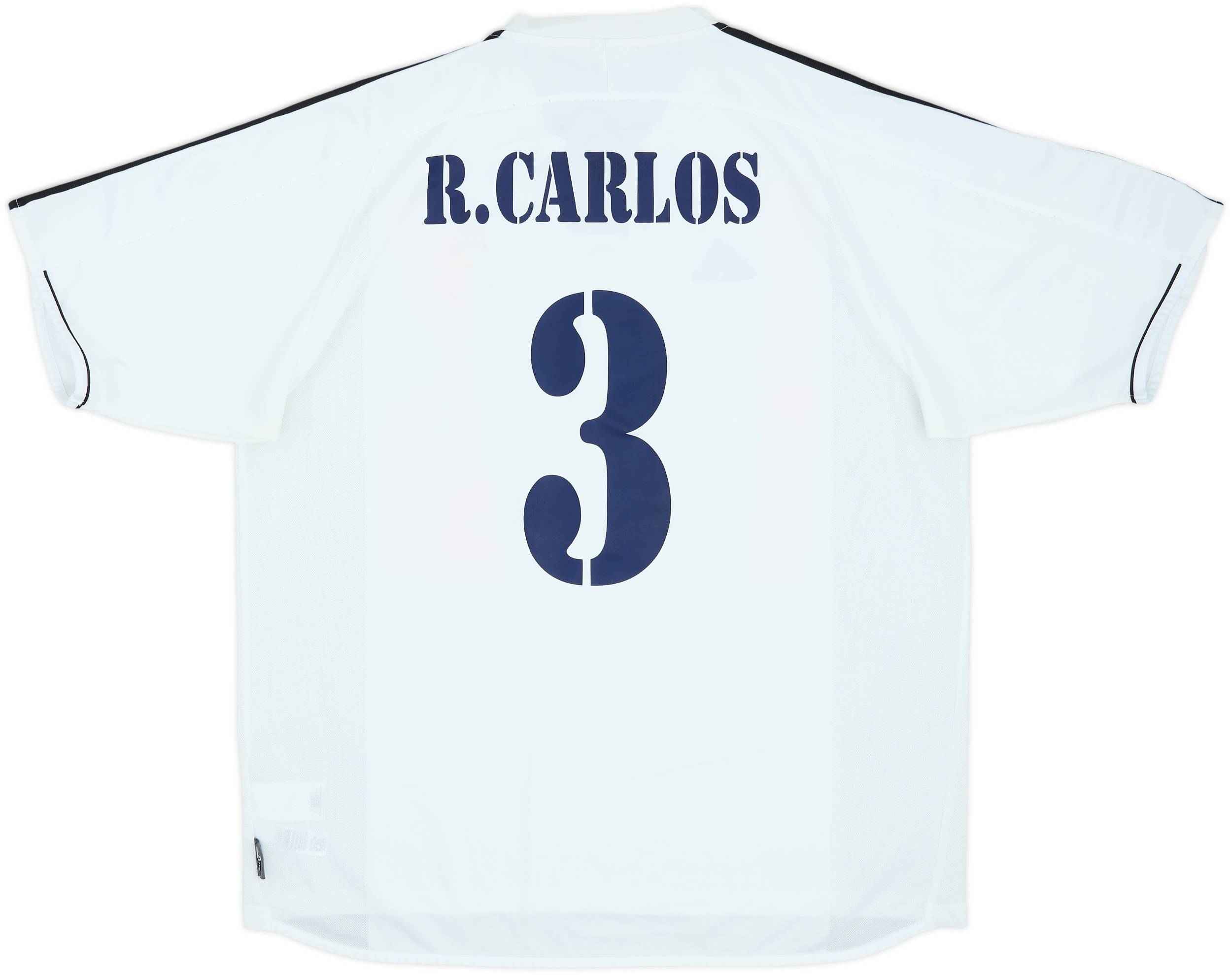 2003-04 Real Madrid Home Shirt R.Carlos #3 - 8/10 - (XL)
