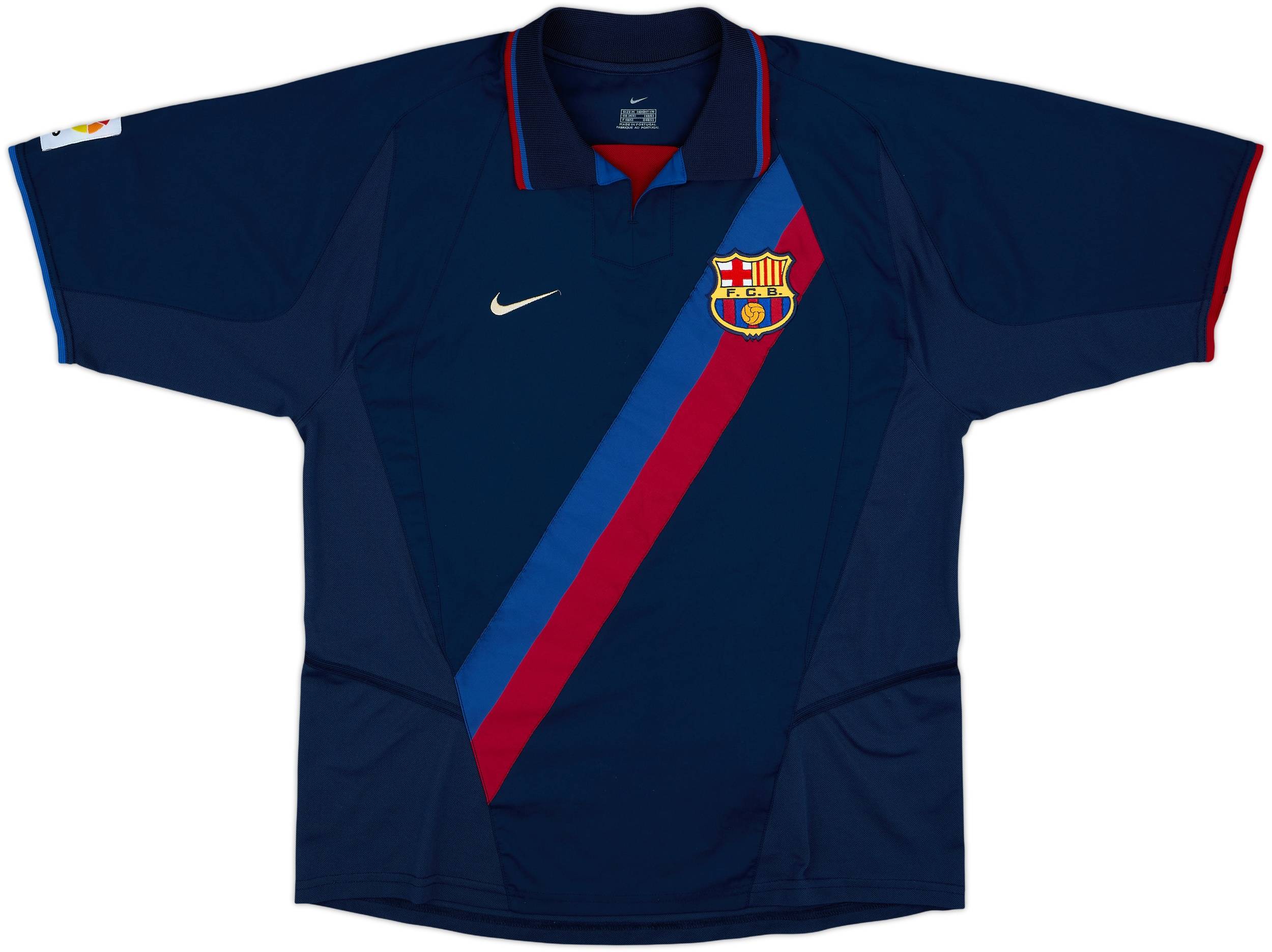 2002-03 Barcelona Away Shirt Saviola #7 - 7/10 - (M)