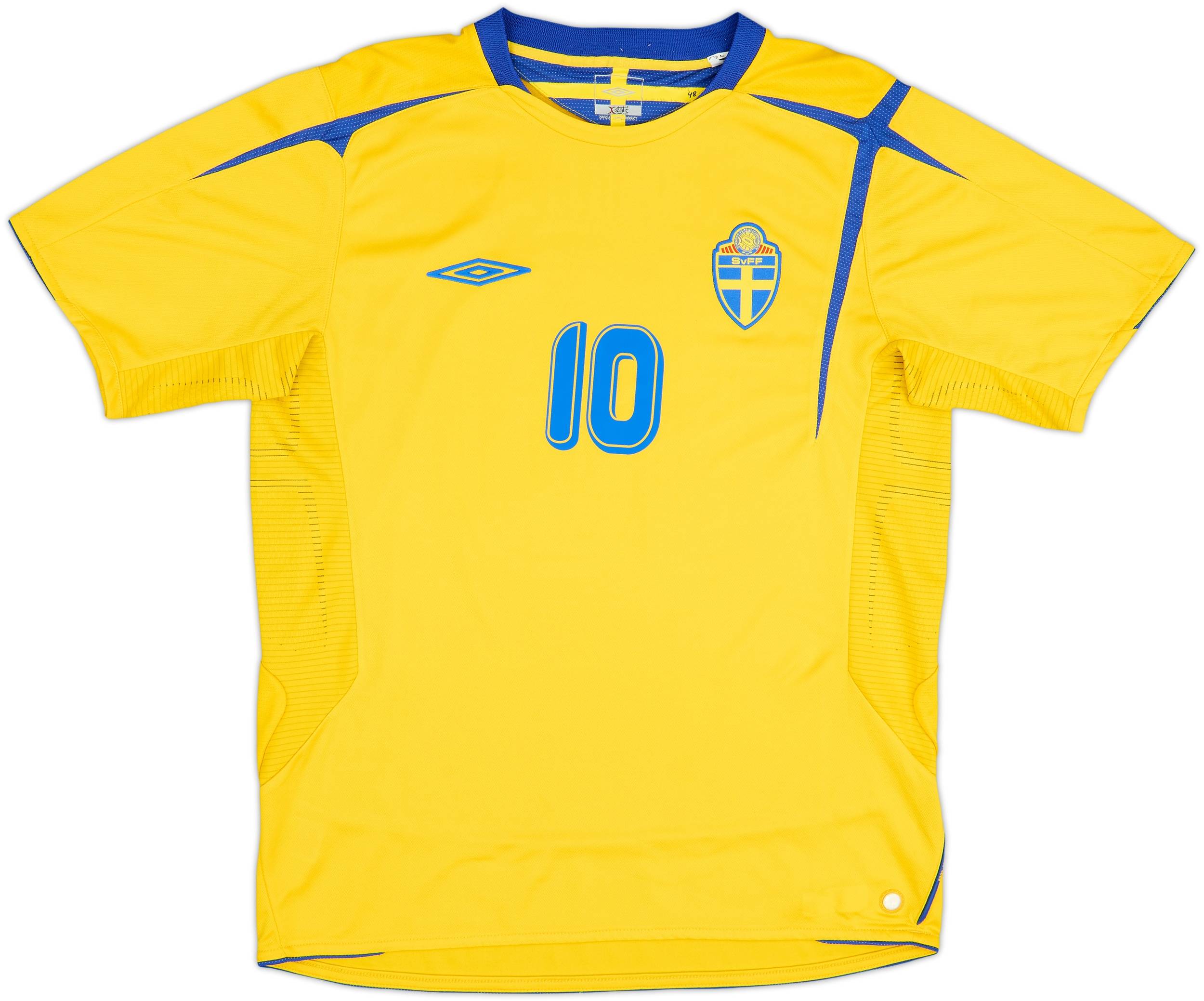 2005-06 Sweden Home Shirt Ibrahimovic #10 - 9/10 - (L)