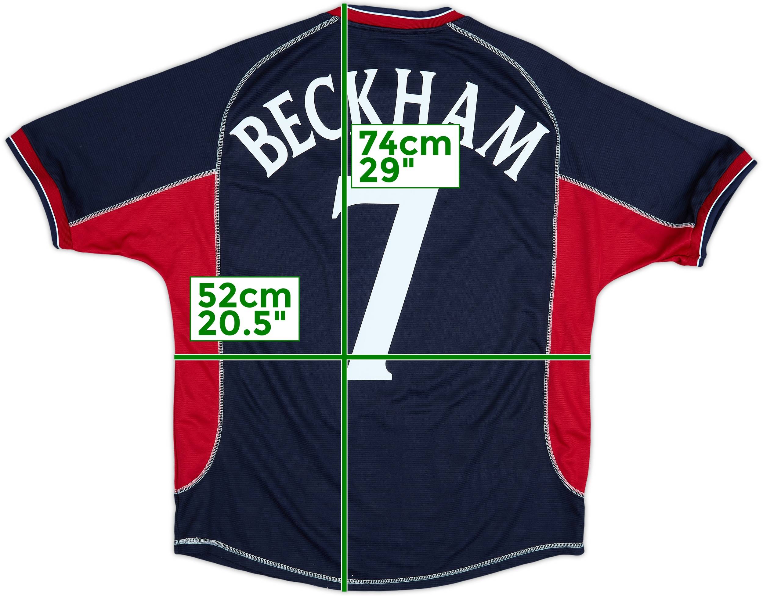 2000-01 Manchester United Third Shirt Beckham #7 - 7/10 - (L)