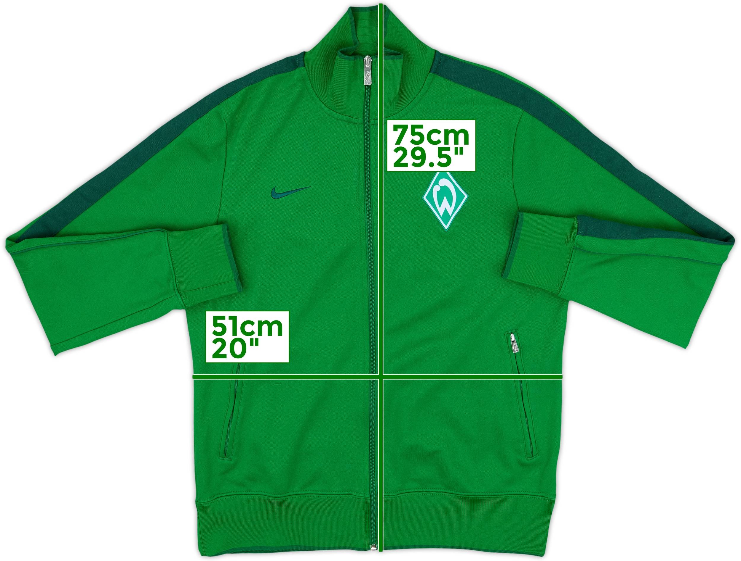 2011-12 Werder Bremen Nike Track Jacket - 9/10 - (M)