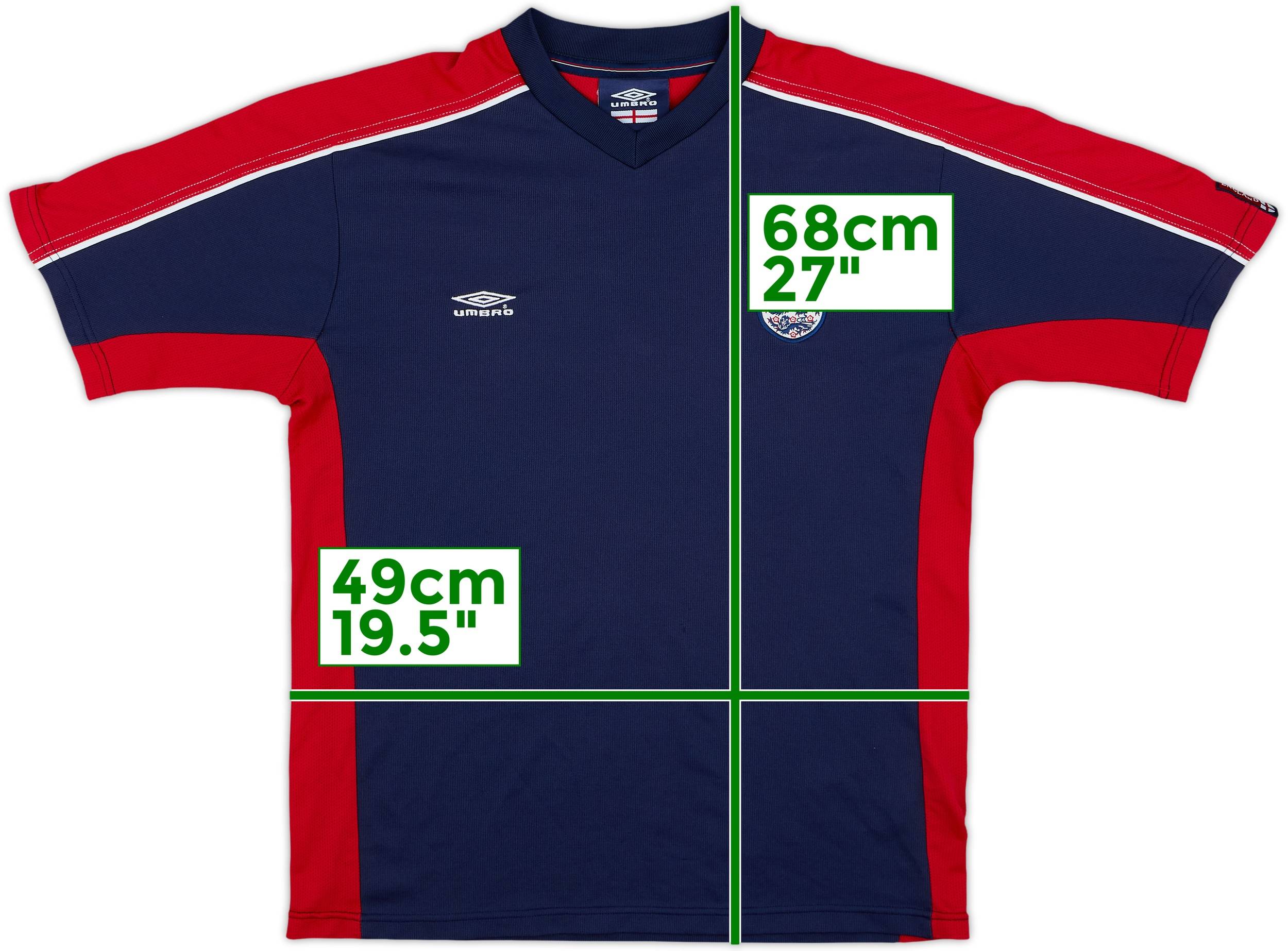 2002-03 England Umbro Training Shirt - 7/10 - (M)