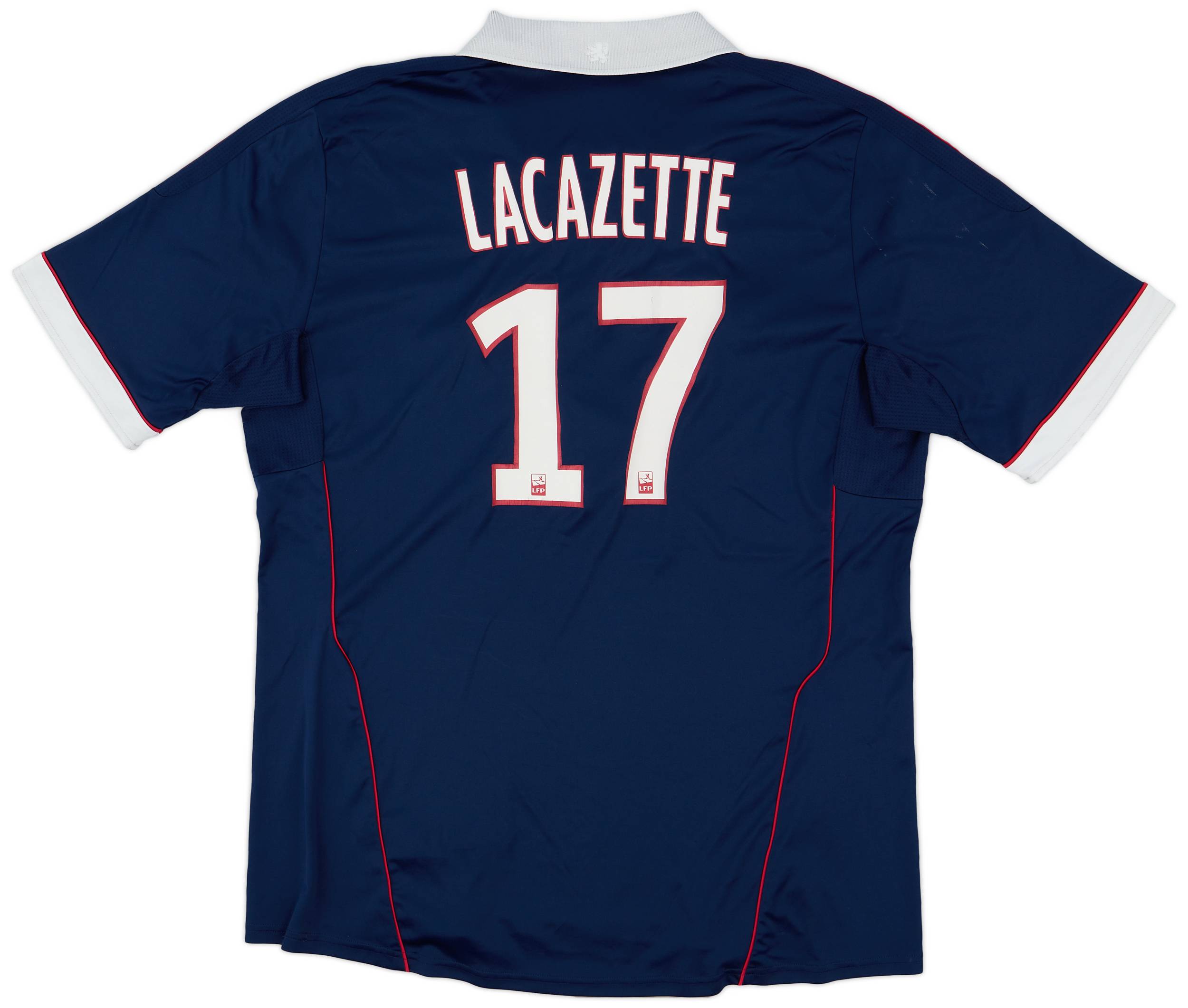 2011 12 Lyon Away Shirt Lacazette 17 5 10 XXL