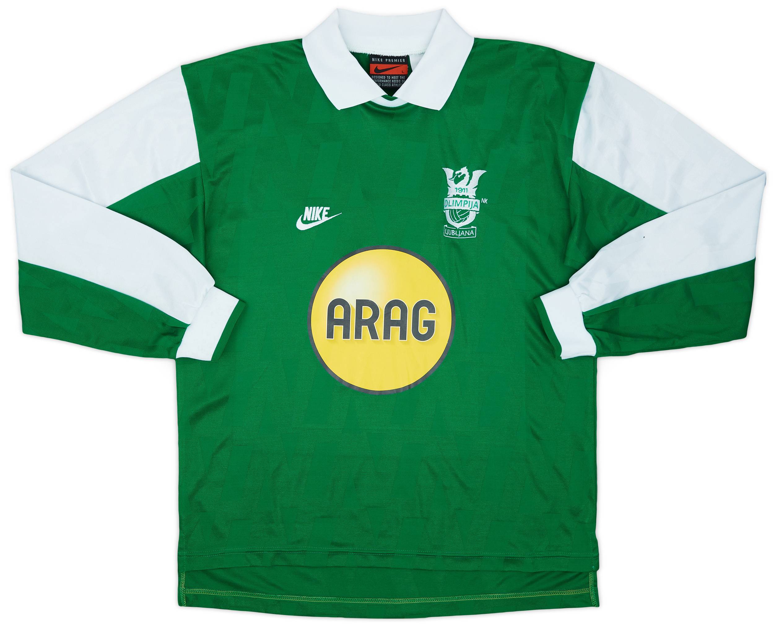 1996-97 Nike Template L/S Shirt (Olimpija Ljubljana) - 9/10 - (L)