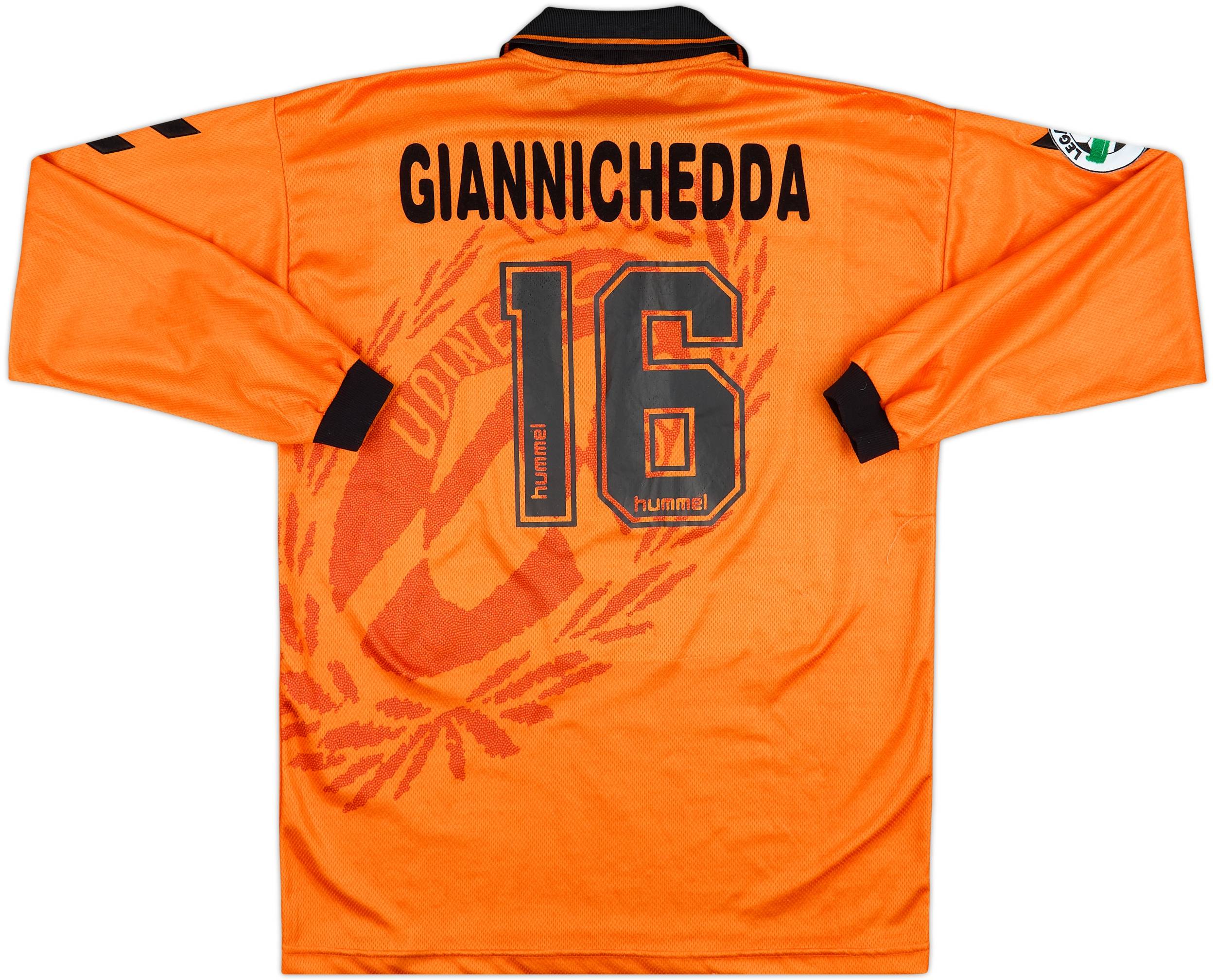 DIADORA GIANNICHEDDA 16番 シャツ ウディネーゼ 実使用 1997-98 Udinese Match Issue Third L/S Shirt Giannichedda #16