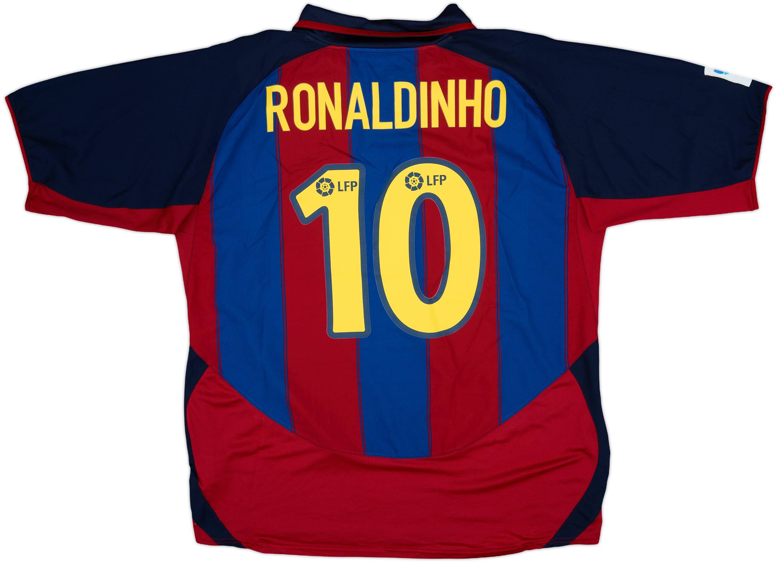 2003-04 Barcelona Home Shirt Ronaldinho #10 - 10/10 - (XL)
