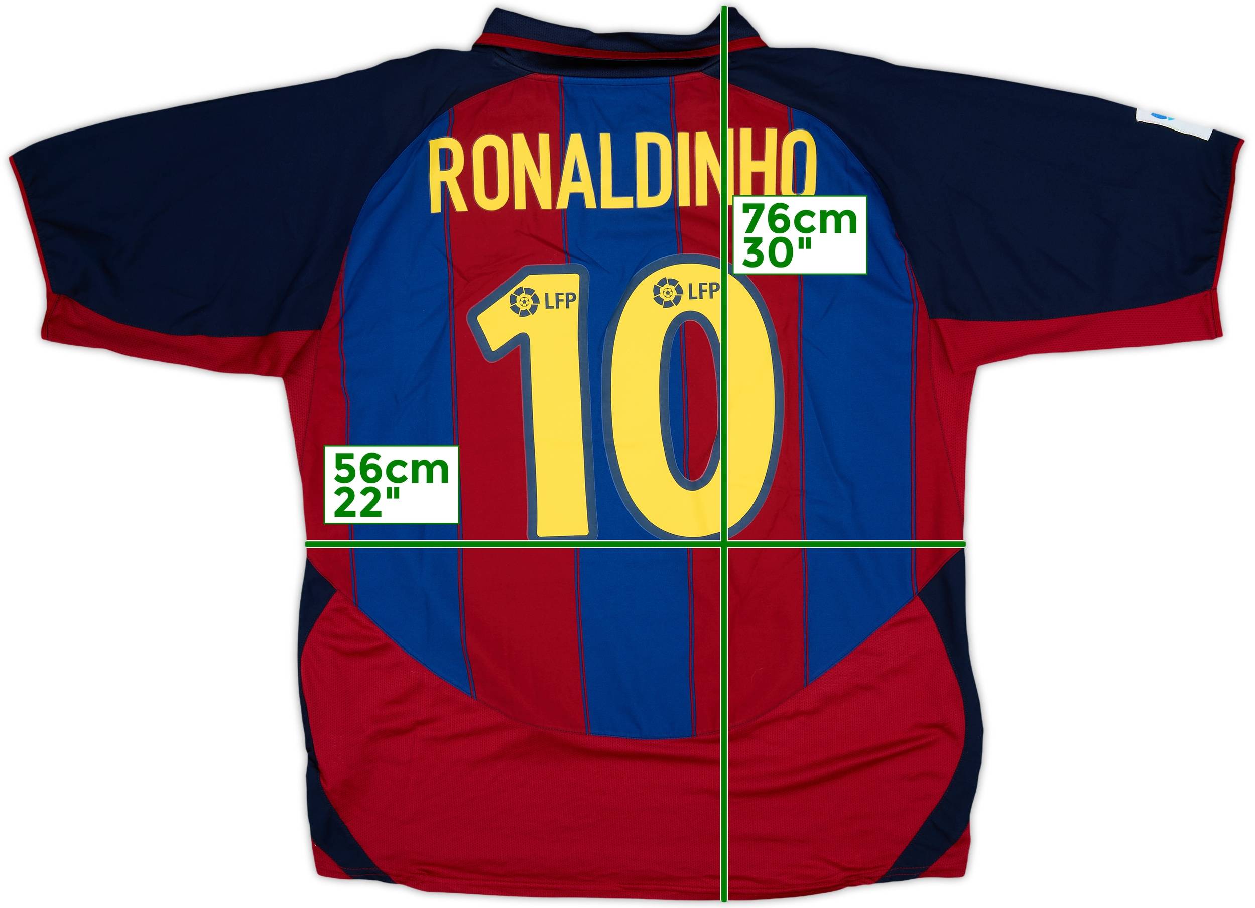 2003-04 Barcelona Home Shirt Ronaldinho #10 - 10/10 - (XL)