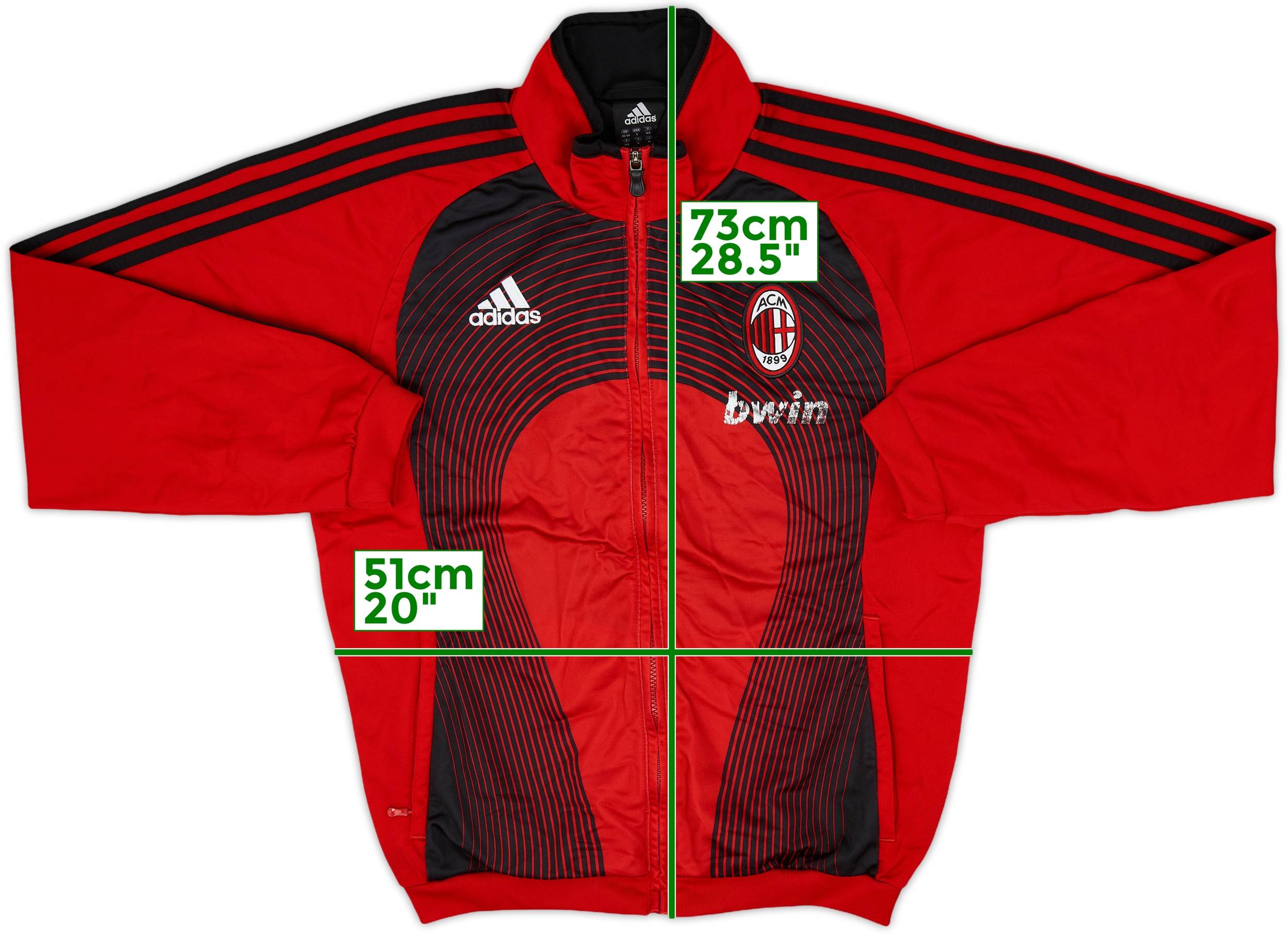 ウェア AC Milan 2006/07 Champion Adidas Jacket 2006-07 AC Milan adidas Track Jacket - 6/10 - (M/L)