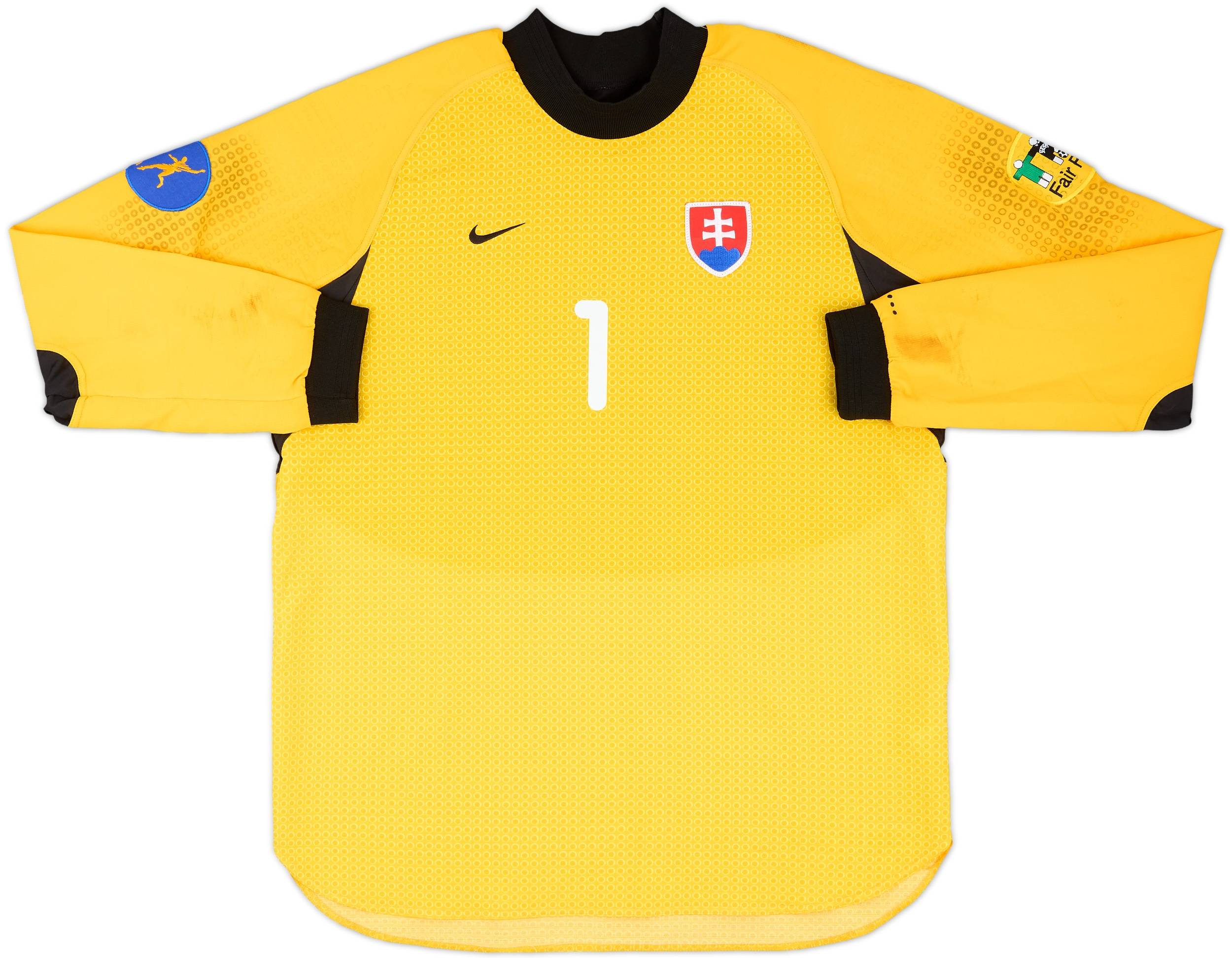 2000 Slovakia Match Worn European U21 Championship GK Shirt