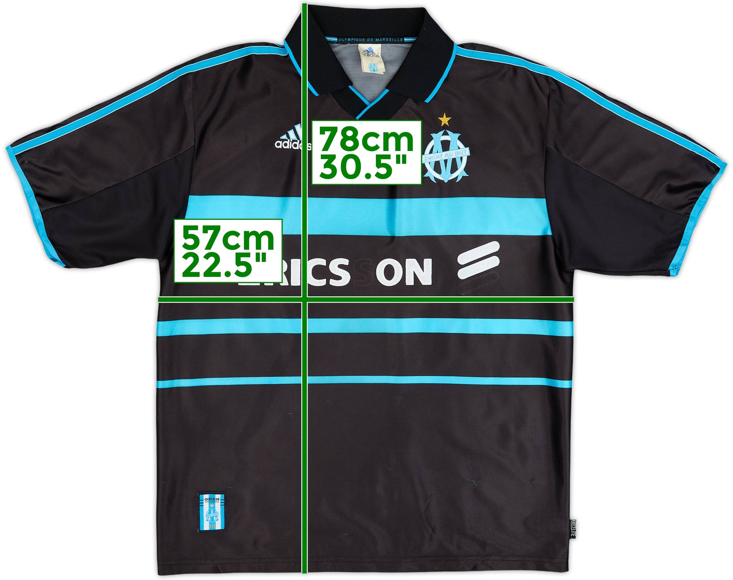 1999-00 Olympique Marseille Third Shirt - 4/10 - (L)