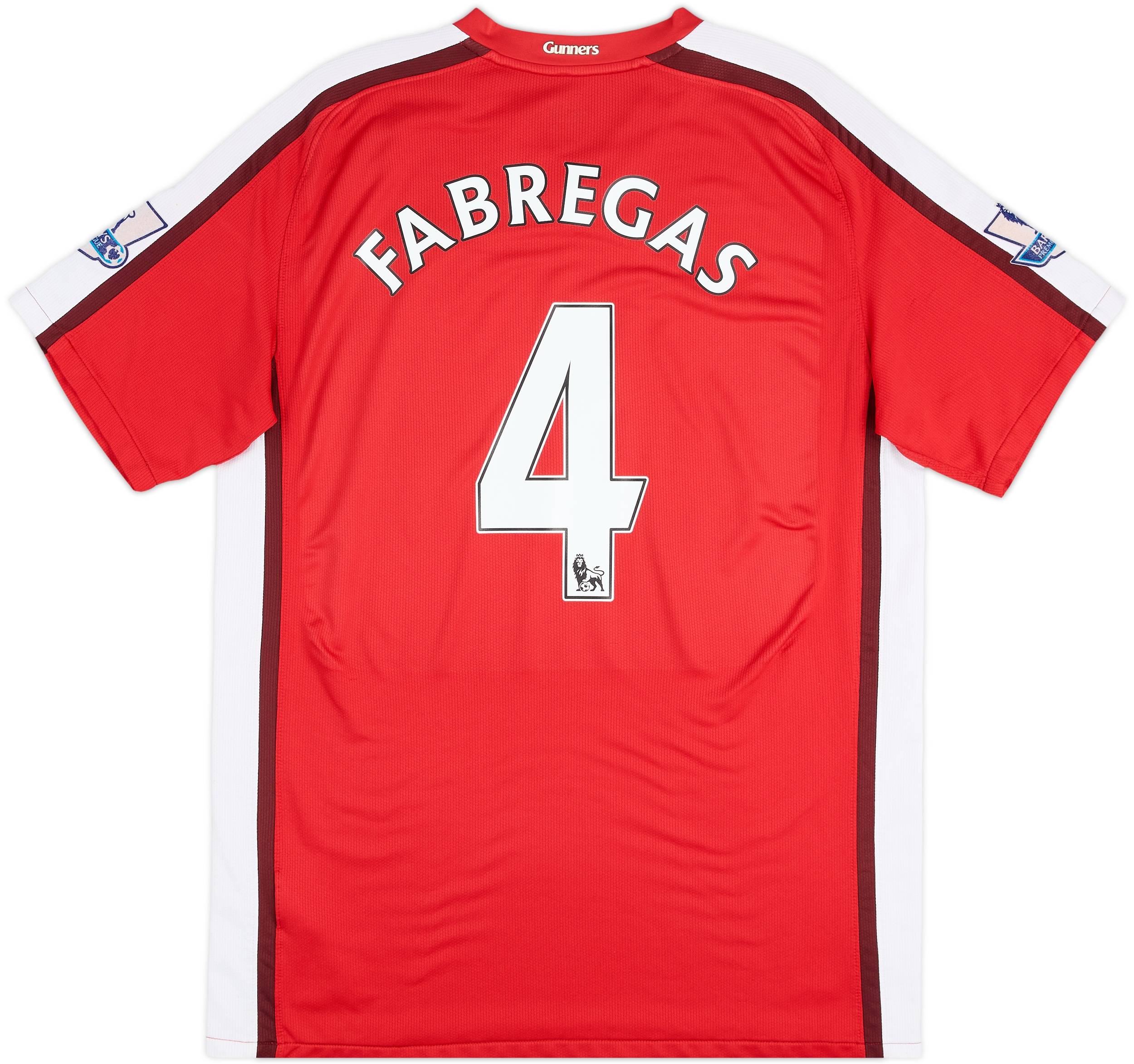2008-10 Arsenal Home Shirt Fabregas #4 - 6/10 - (L)