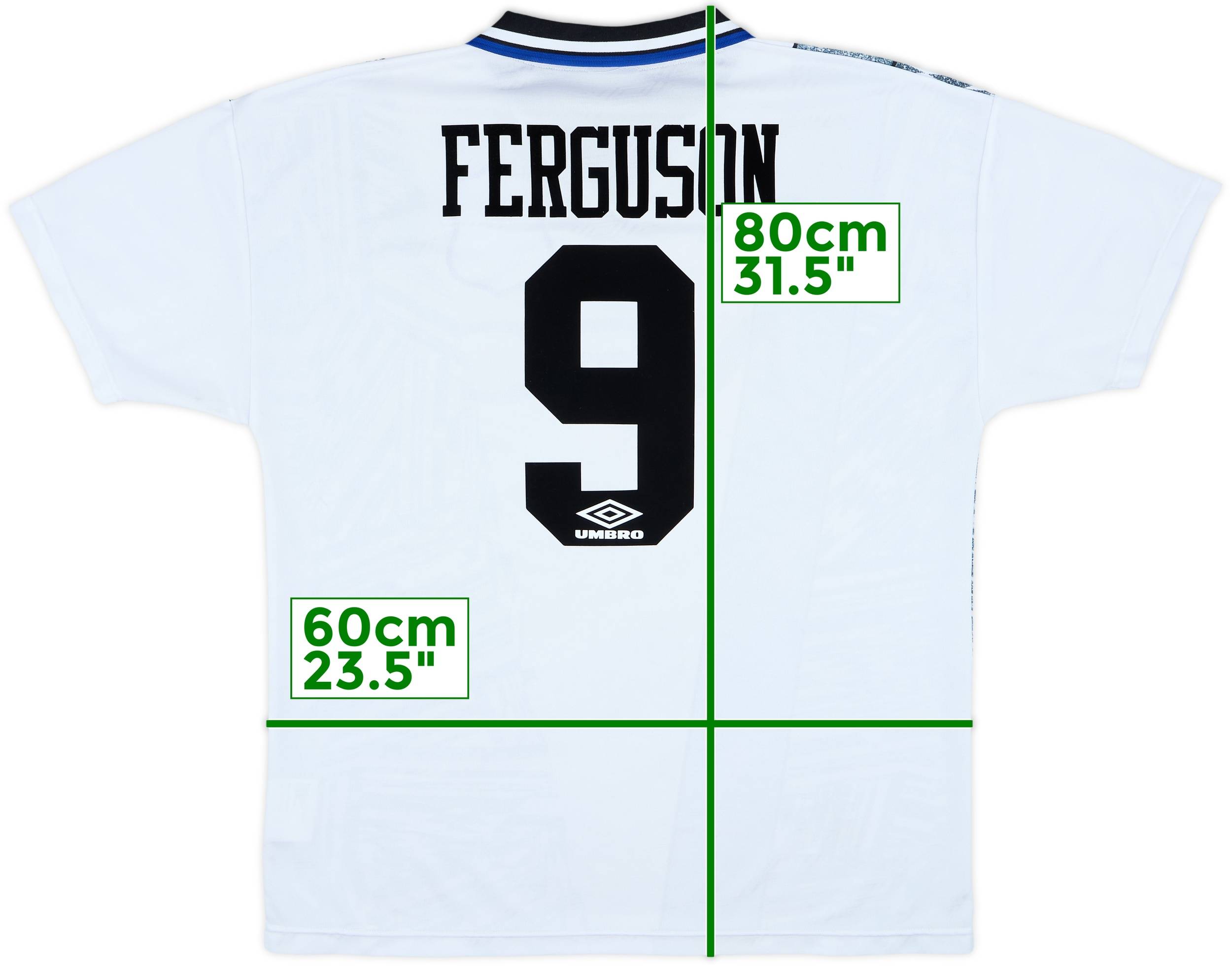 1994-95 Everton Away Shirt Ferguson #9 - 8/10 - (XL)