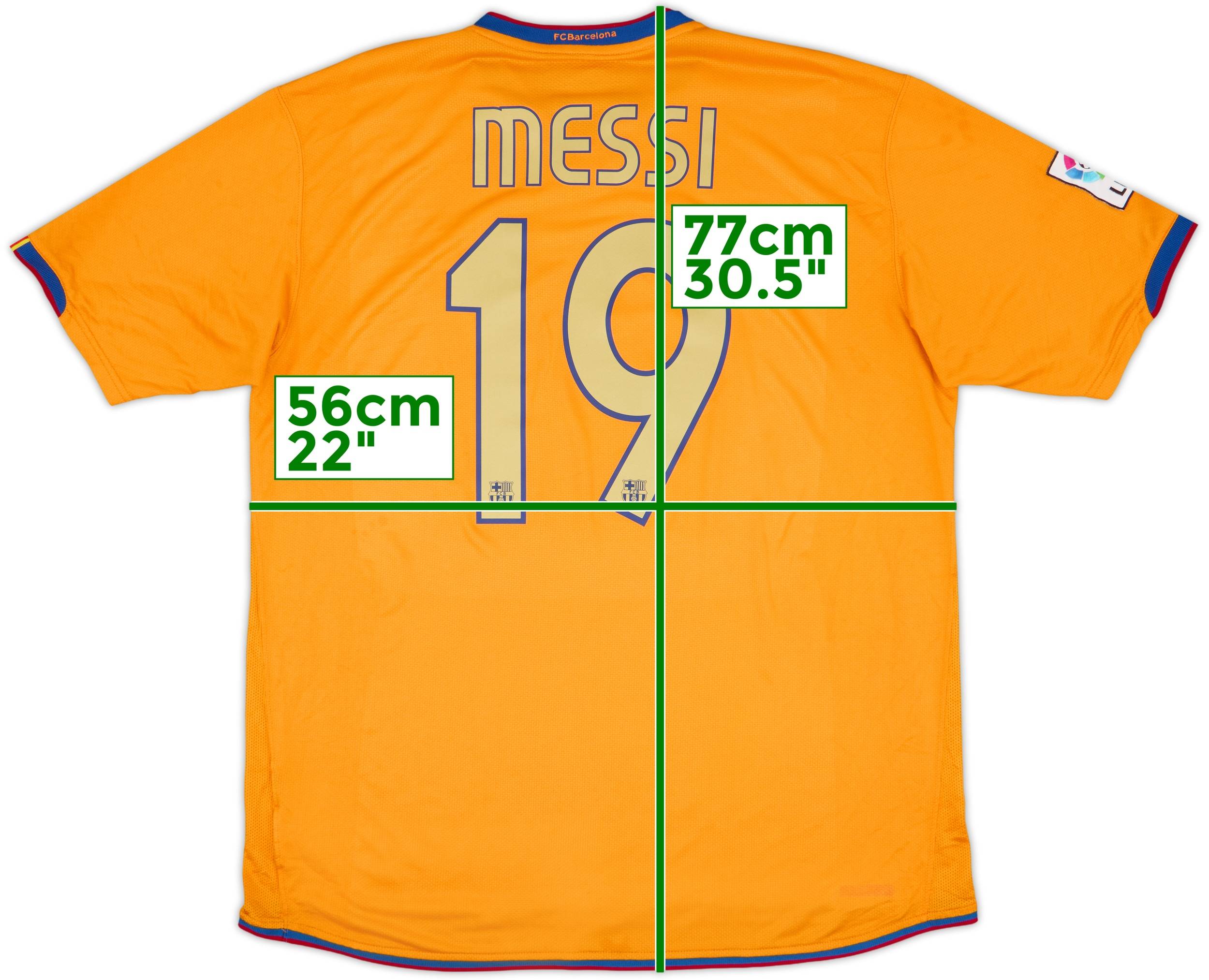 2006-08 Barcelona Away Shirt Messi #19 - 8/10 - (XL)