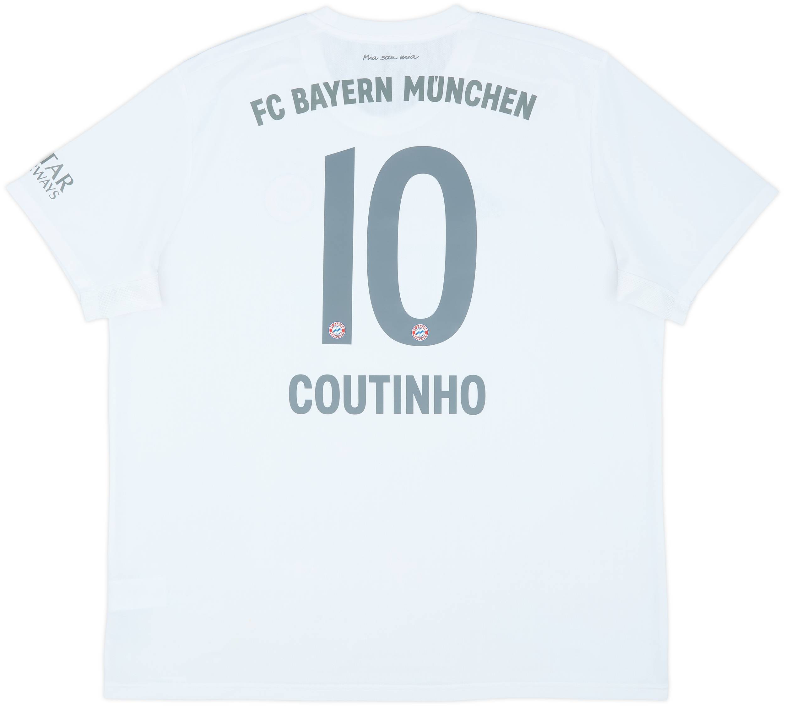  FC Bayern COUTINHO 10 ユニフォーム 2019-20 Bayern Munich Away Shirt Coutinho #10 - 9/10 - (XXL)
