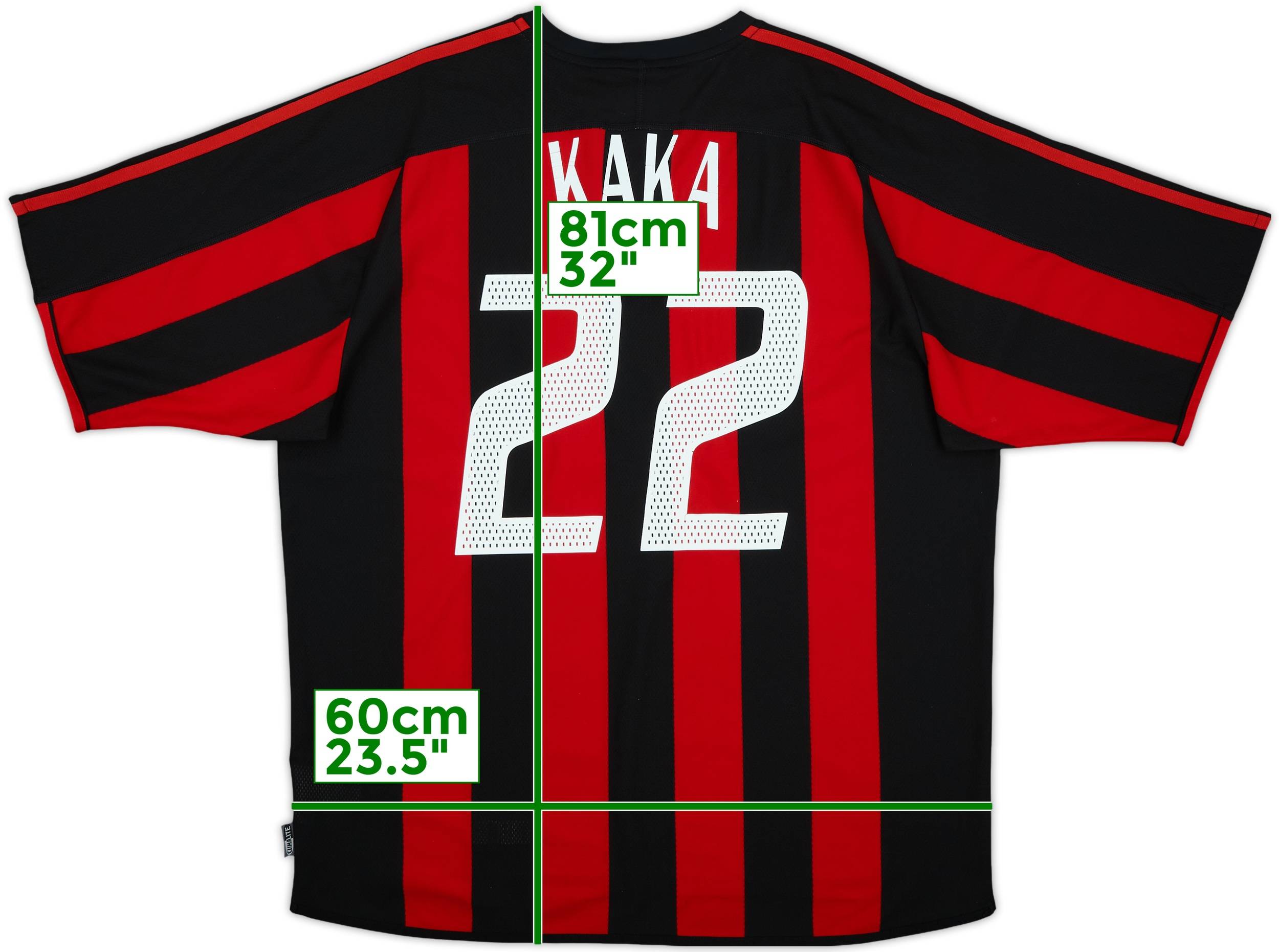 ミラン03/04 KAKA' 22 ジャージ XXO 2003-04 AC Milan Home Shirt Kaka #22 - 3/10 - (M)