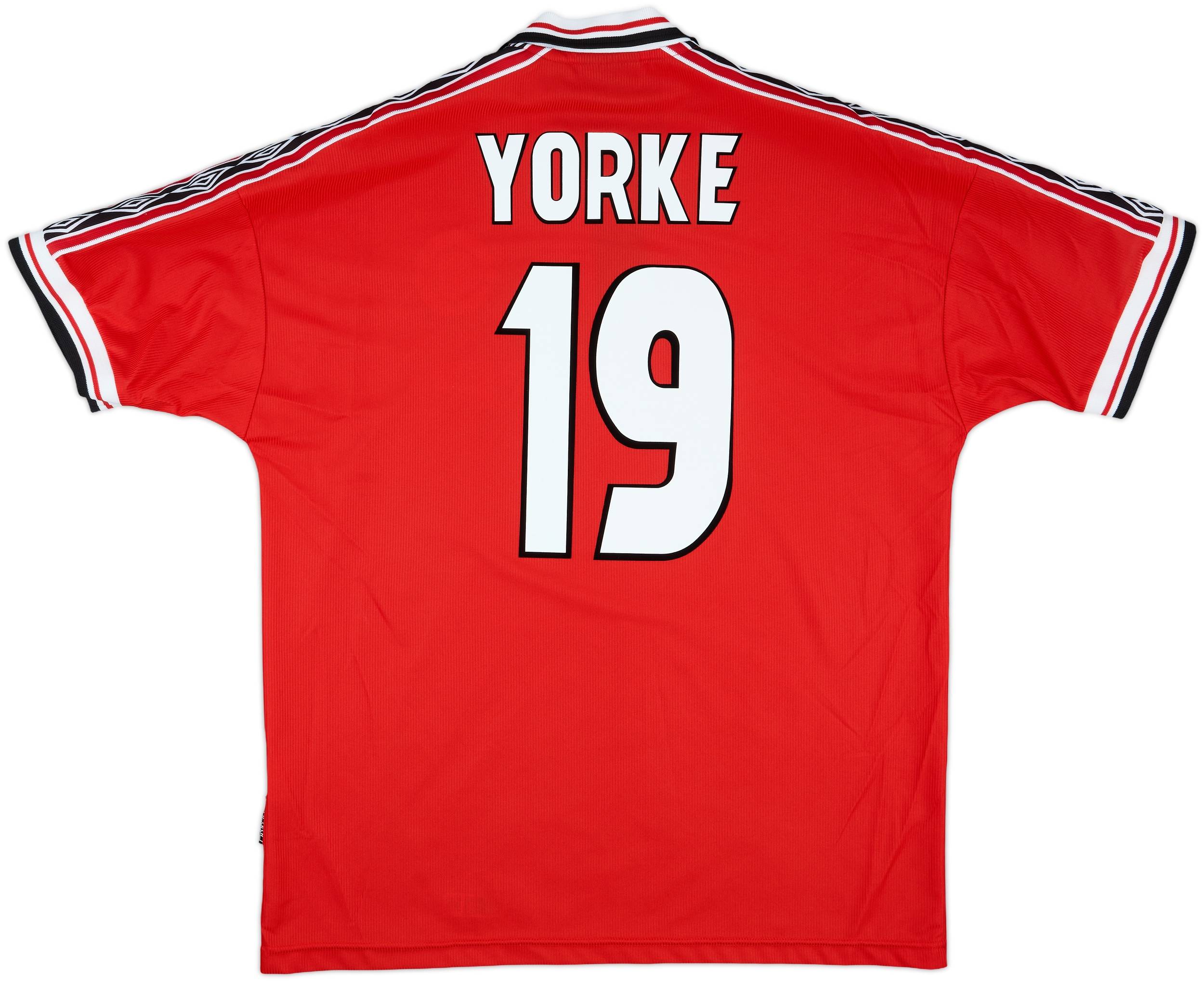ウェア Manchester UNITED Dwight Yorke 19 1998-00 Manchester United Home Shirt Yorke #19 - 8/10 - (XL)