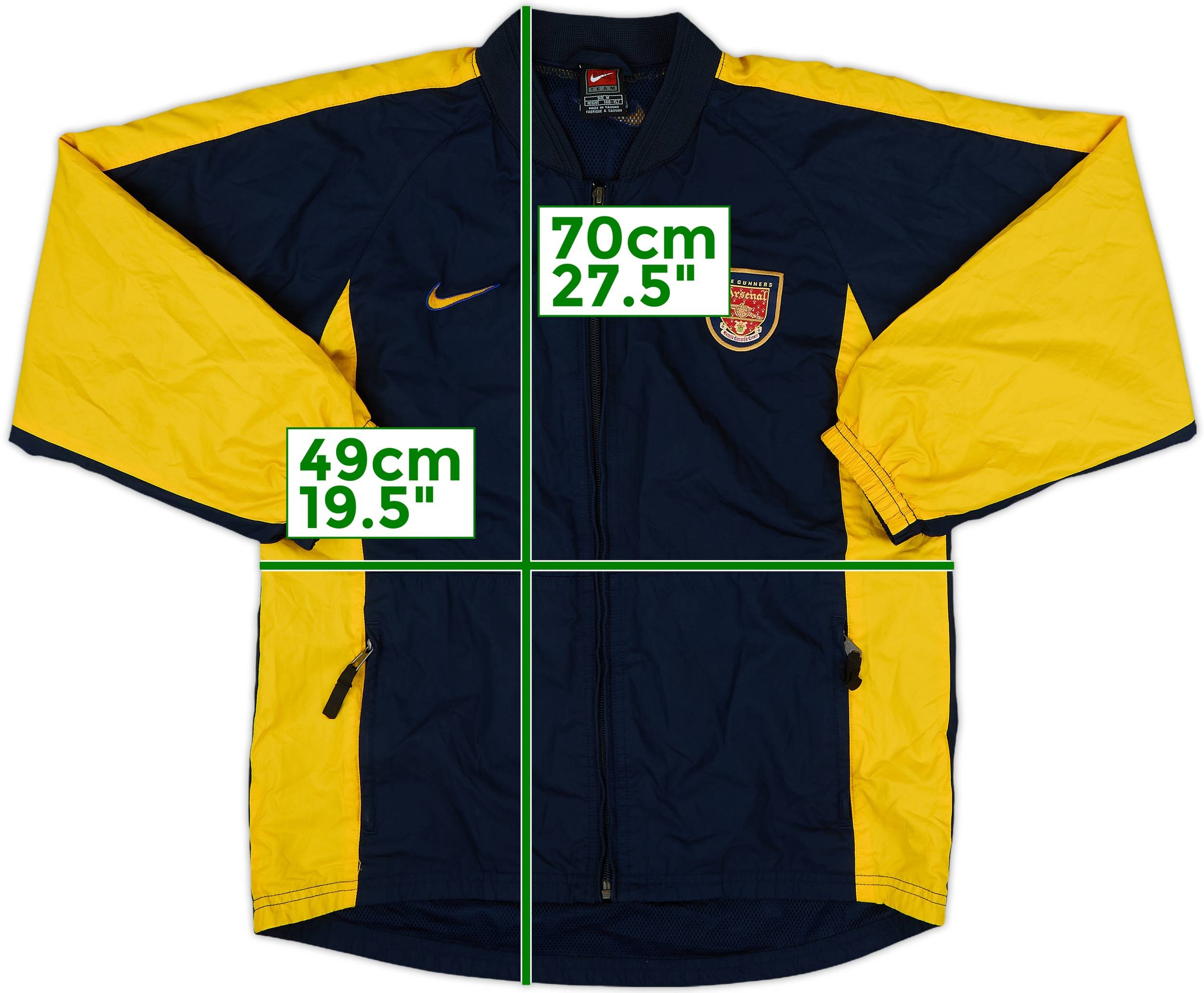 1999-01 Arsenal Nike Track Jacket - 8/10 - (M.Boys)