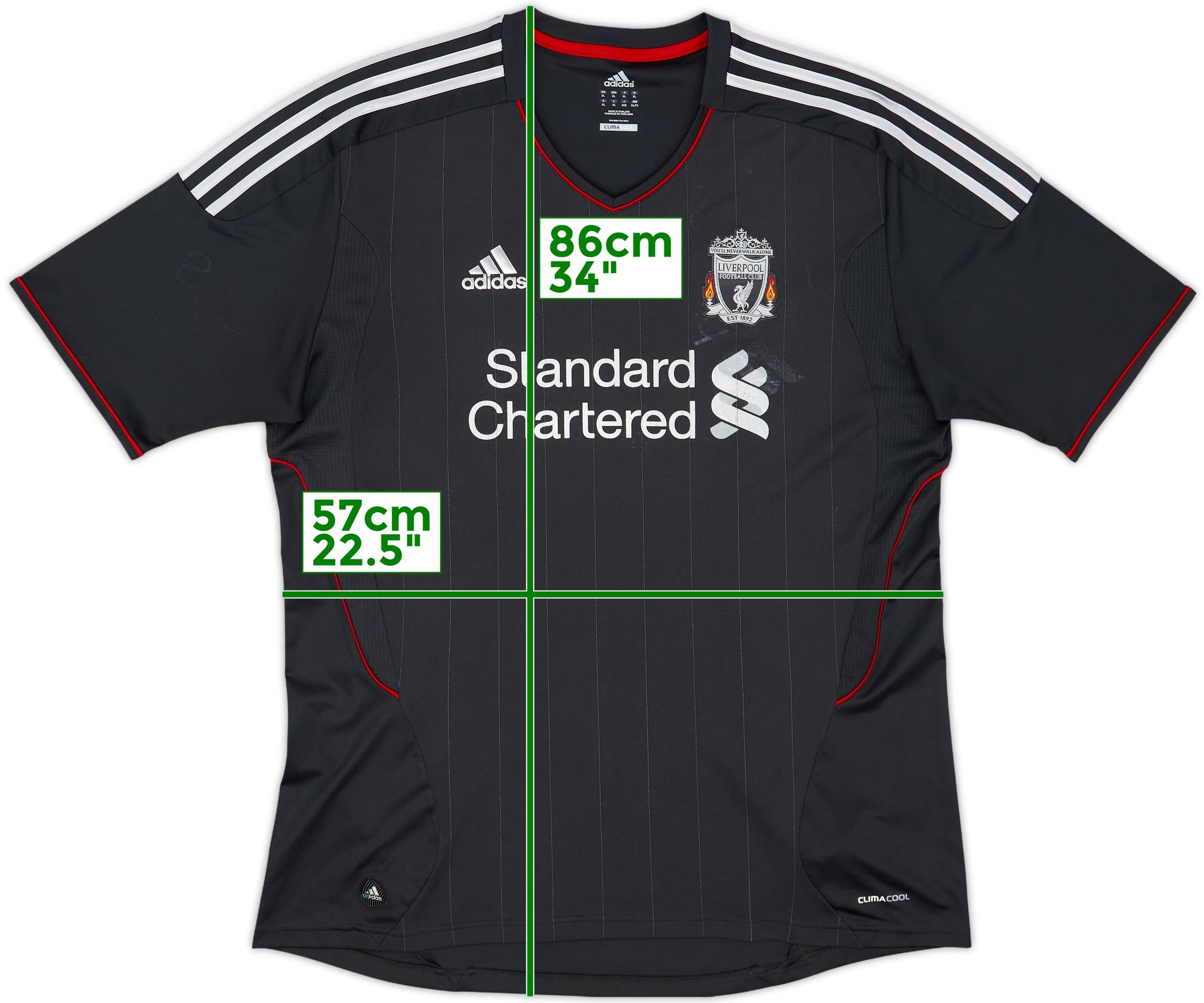 2011-12 Liverpool Away Shirt - 4/10 - (XL)