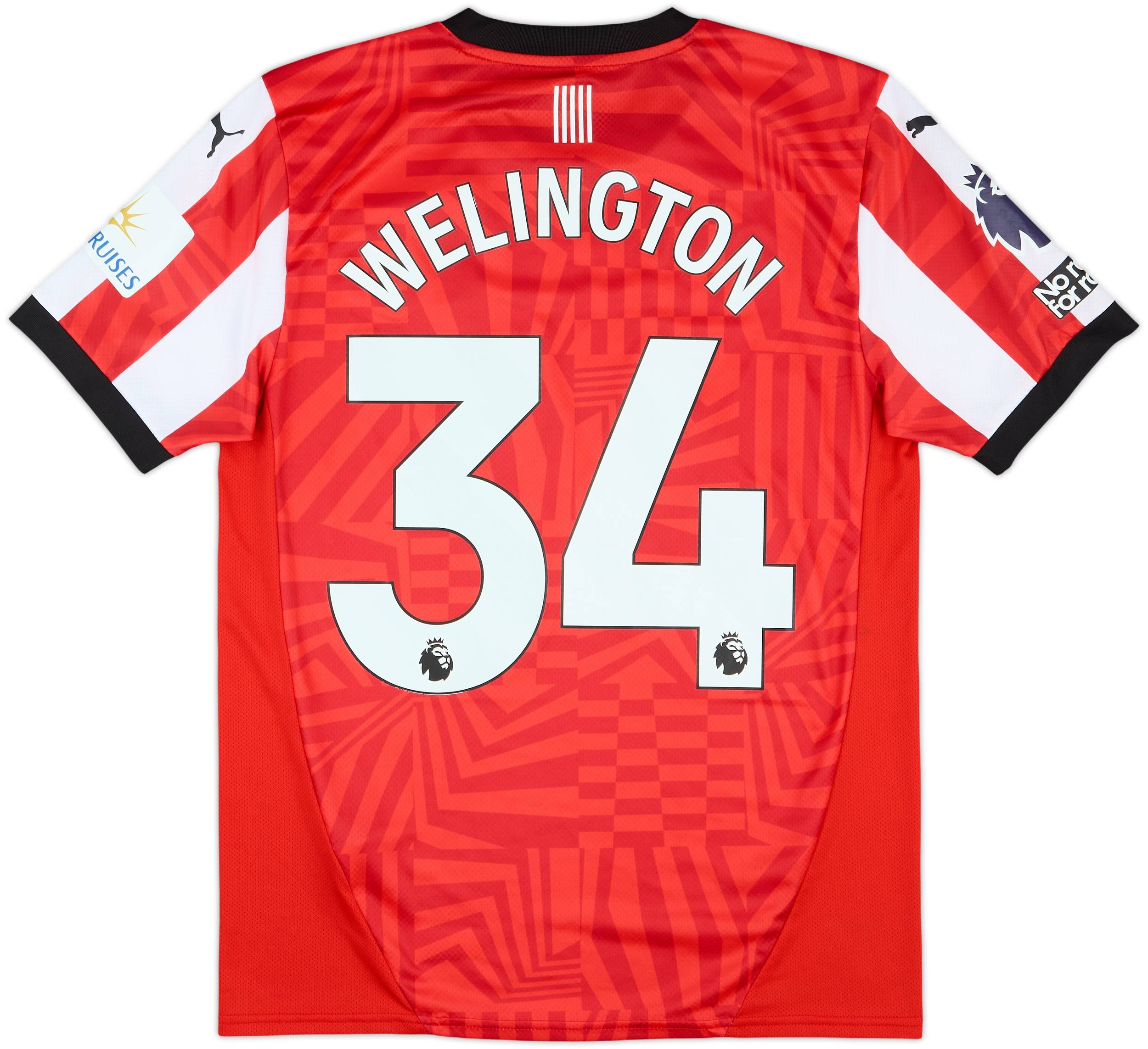 2024-25 Southampton Match Issue Home Shirt Welington #34