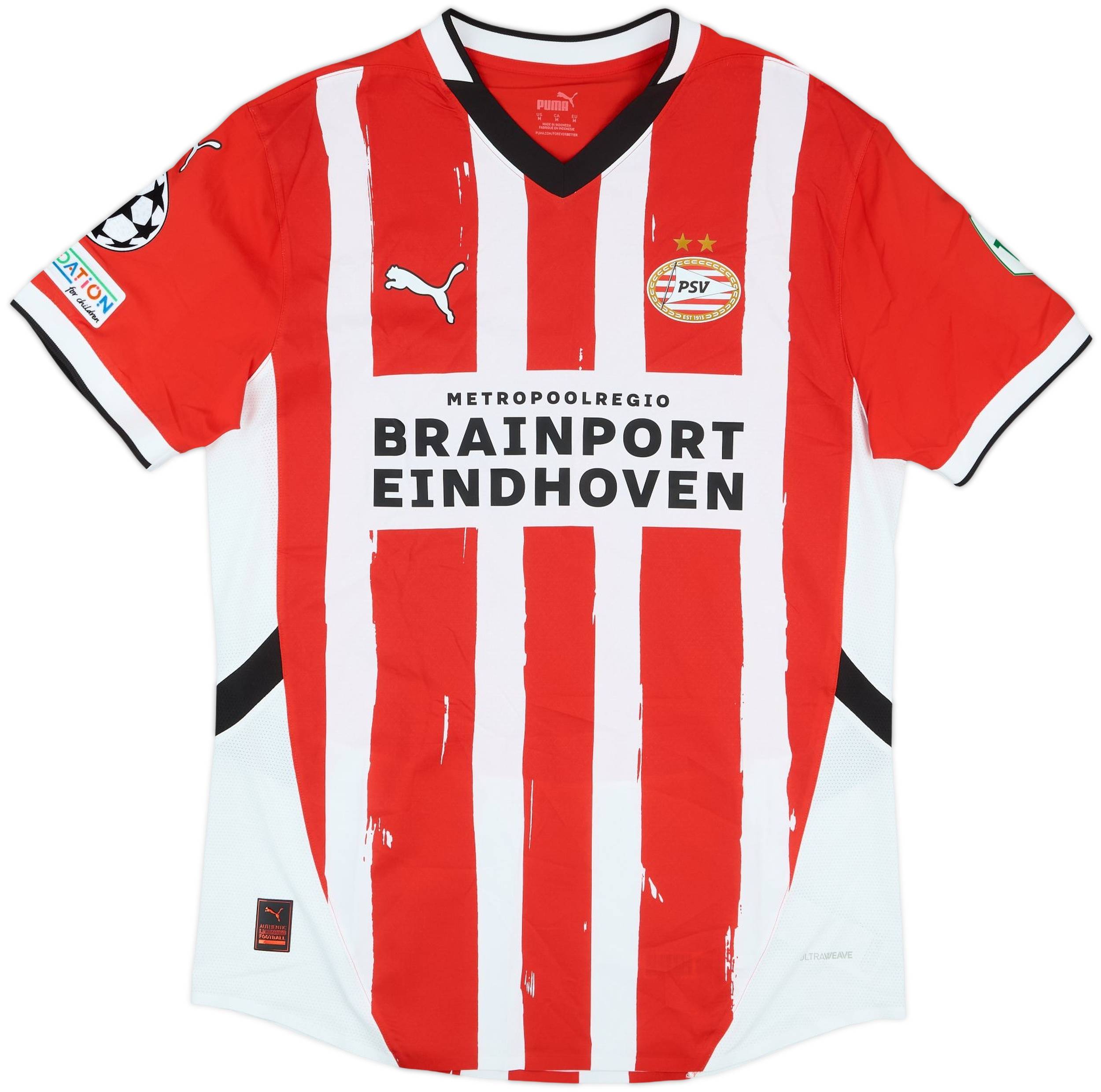 2024-25 PSV Match Issue Champions League Home Shirt Lang #10