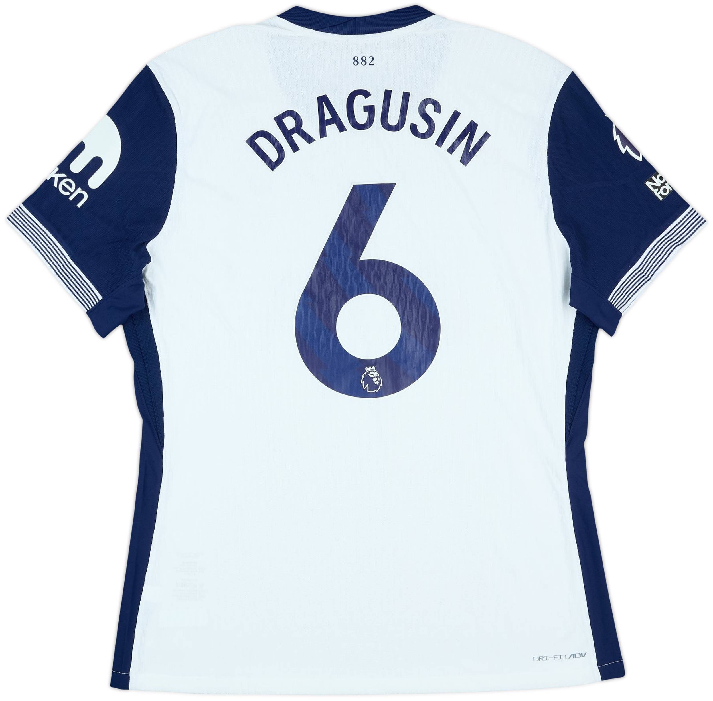 2024-25 Tottenham Match Issue Home Shirt Dragusin #6