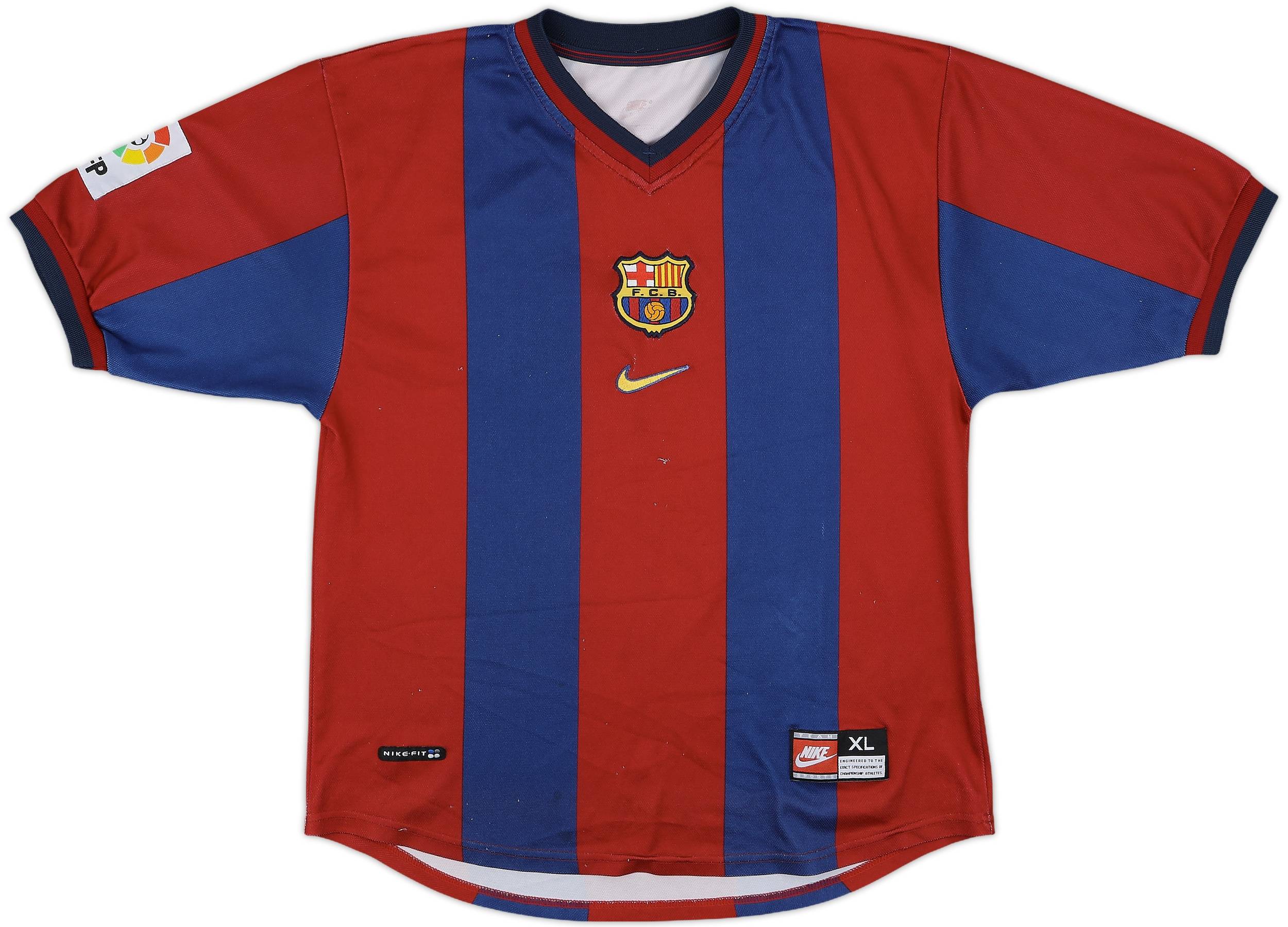 U*E様 90s Nike 98/99 FC Barcelona ホームキット 1998-00 Barcelona Home Shirt - 8/10 - (XL.Boys)