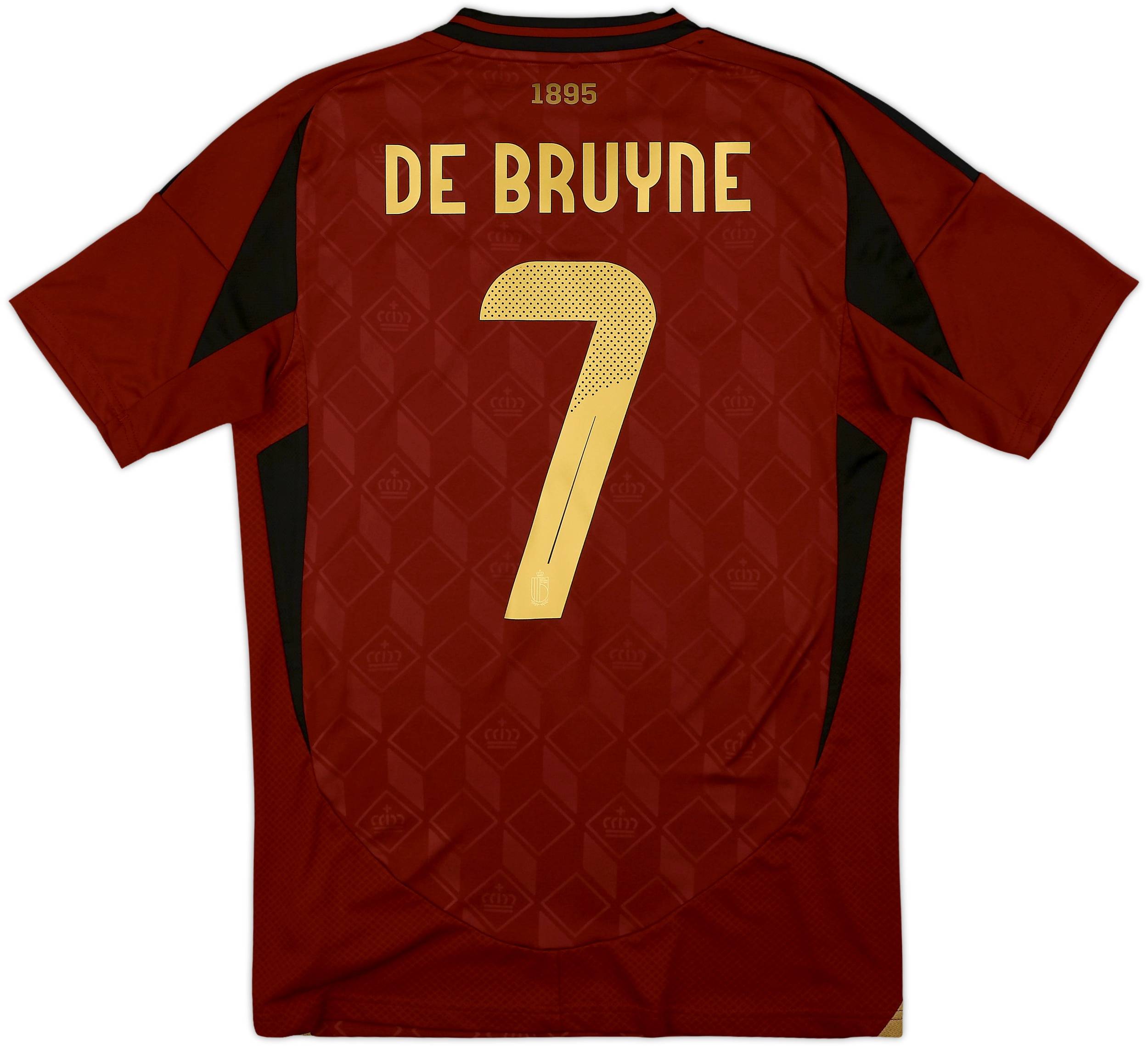 2024-25 Belgium Home Shirt De Bruyne #7 - 9/10 - (S)