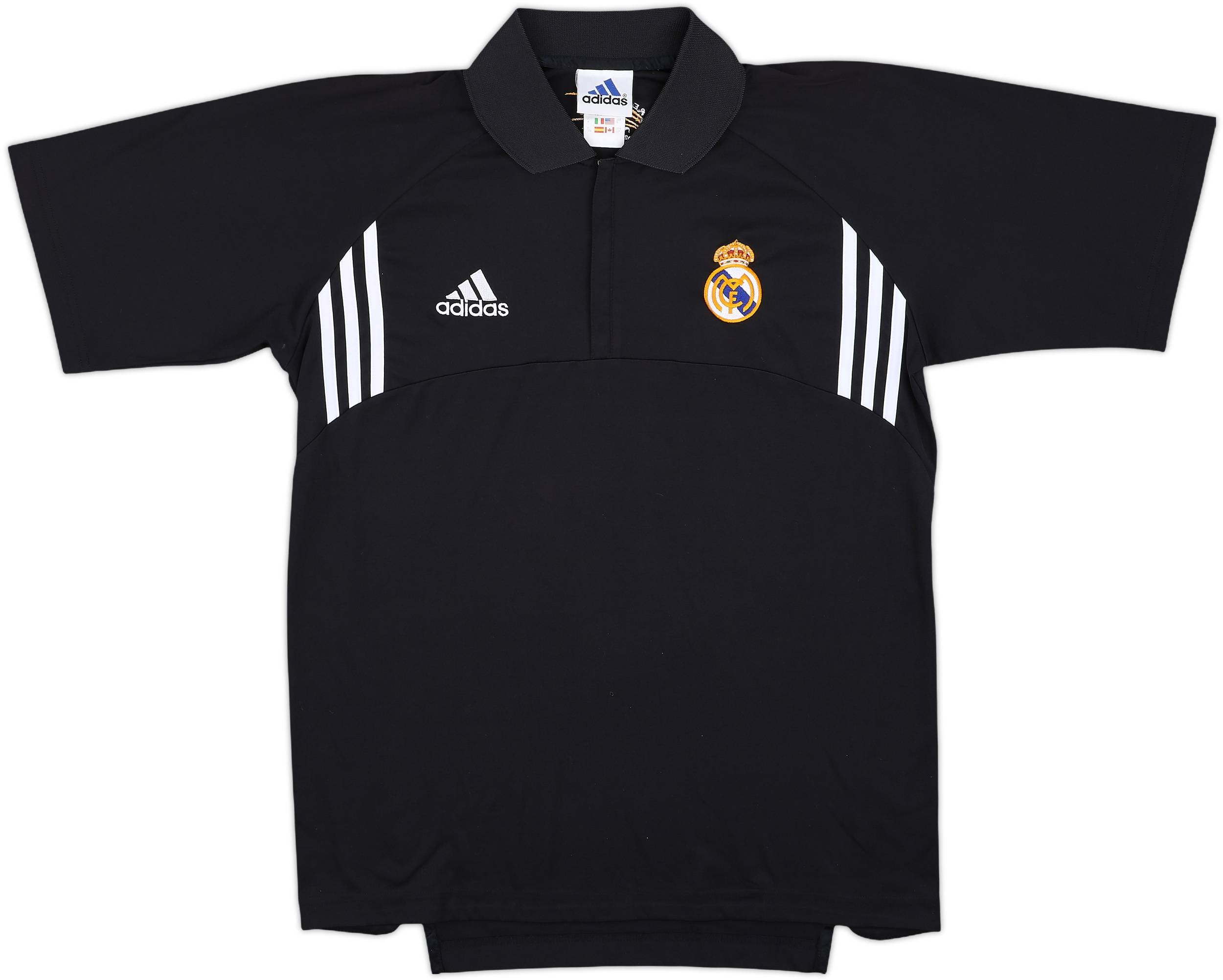 超レア☆★☆アディダスMemorialシャツ2002 2002-03 Real Madrid Black 1/4 Zip Training Shirt - 6/10 - (S)