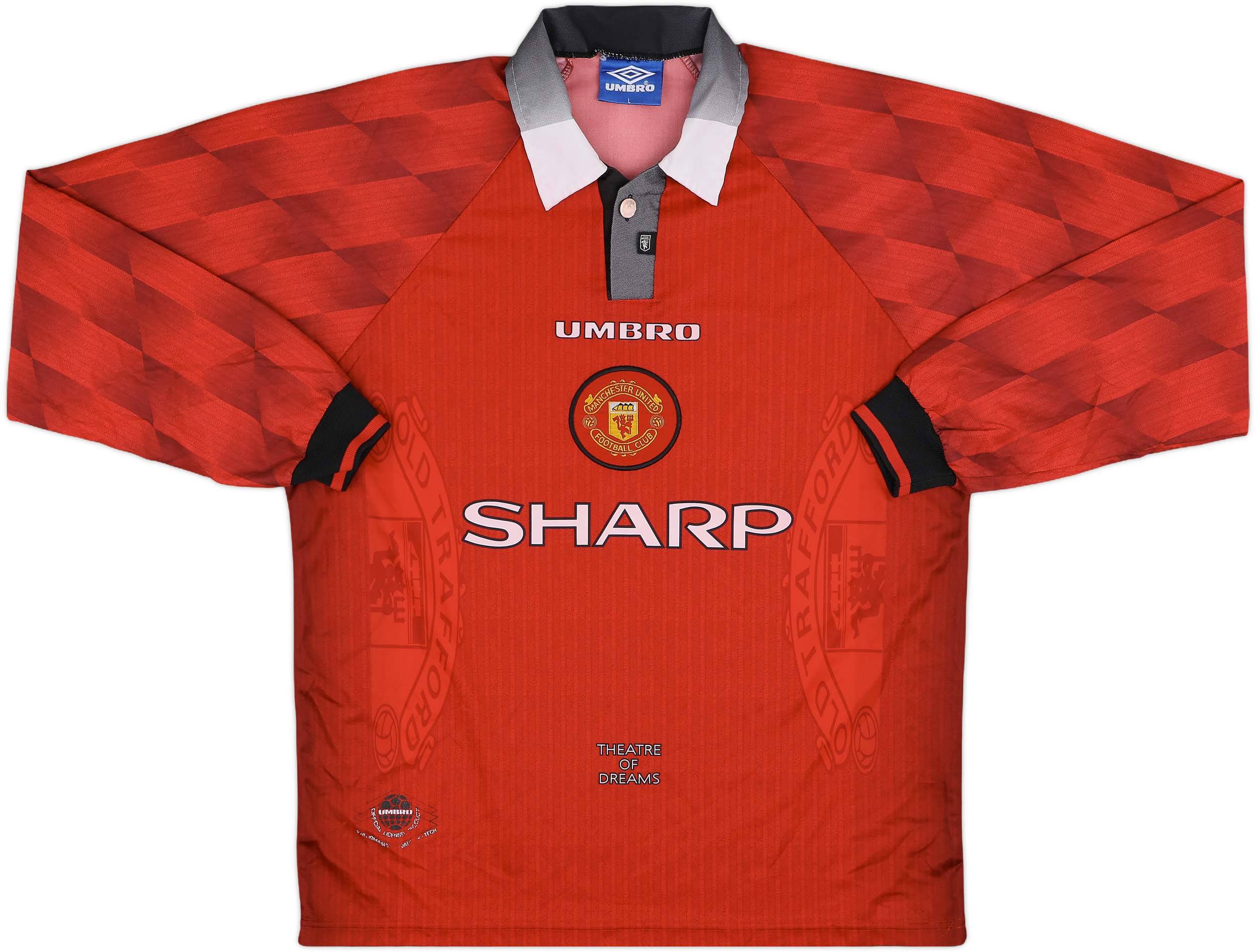 ウェア Manchester United 1996 L/S  Uniform Manchester United 1996 L/S Home Uniform
