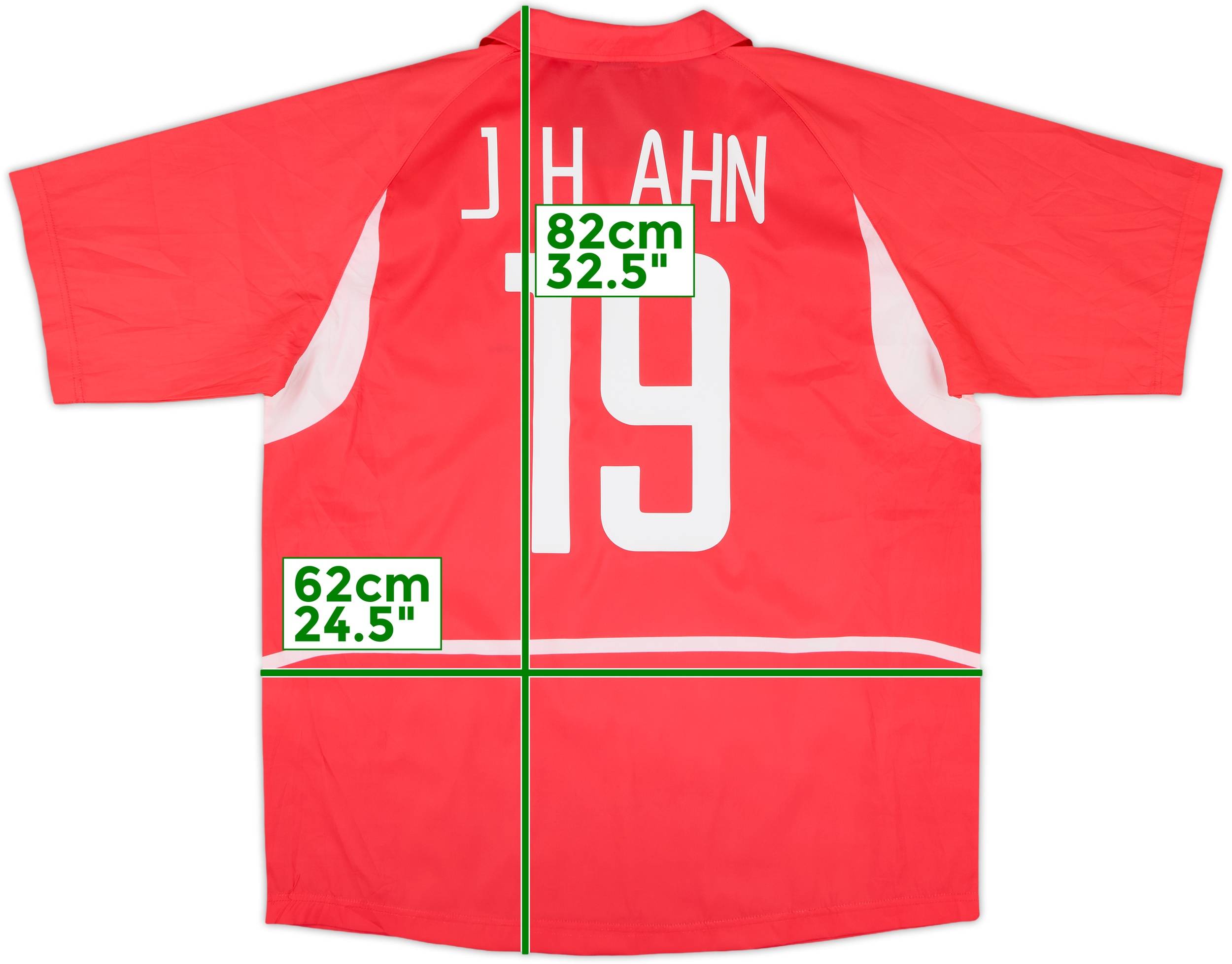 2002-03 South Korea Home Shirt J.H.Ahn #19 - 8/10 - (XL)
