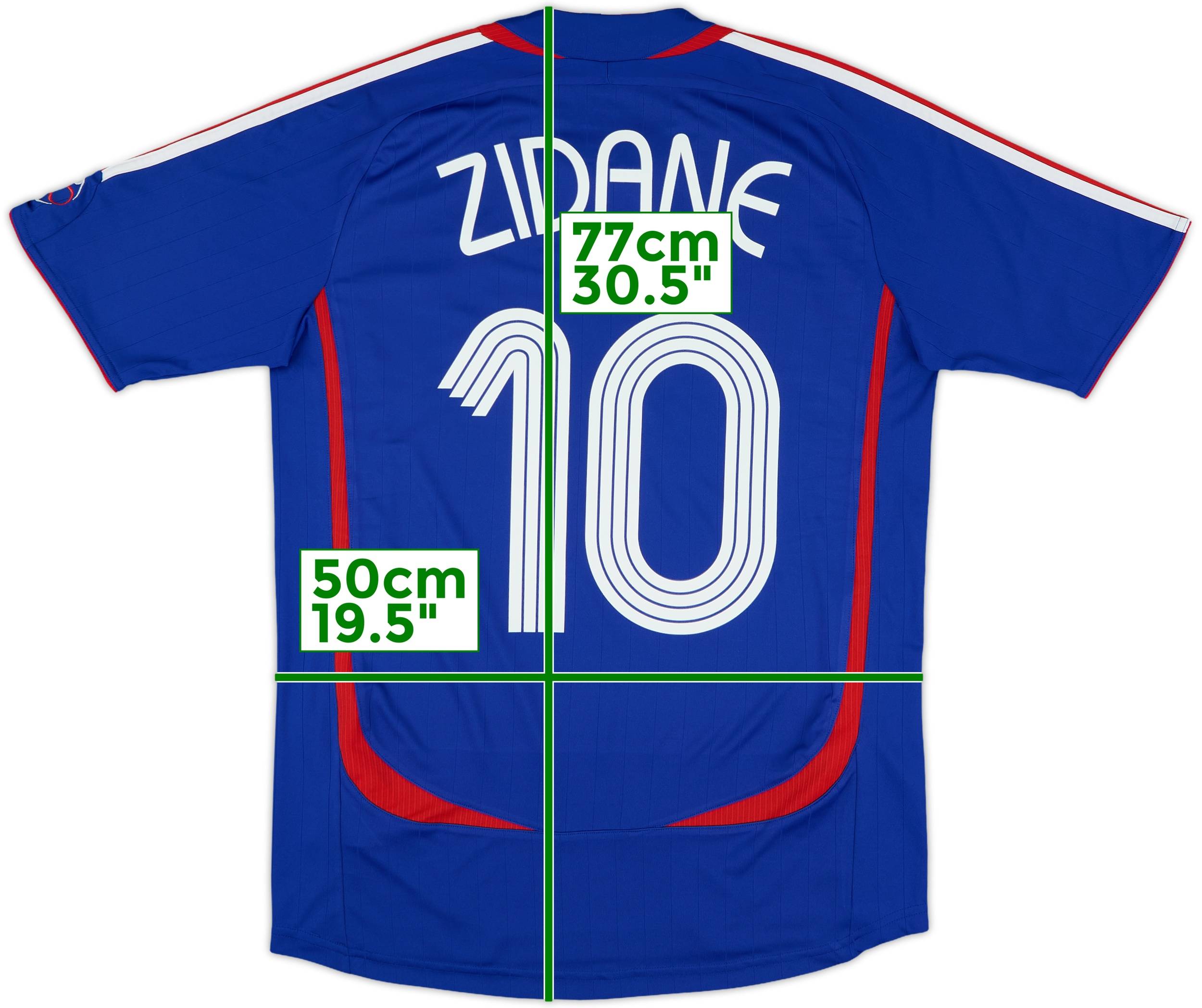 2006-07 France Home Shirt Zidane #10 - 9/10 - (S)