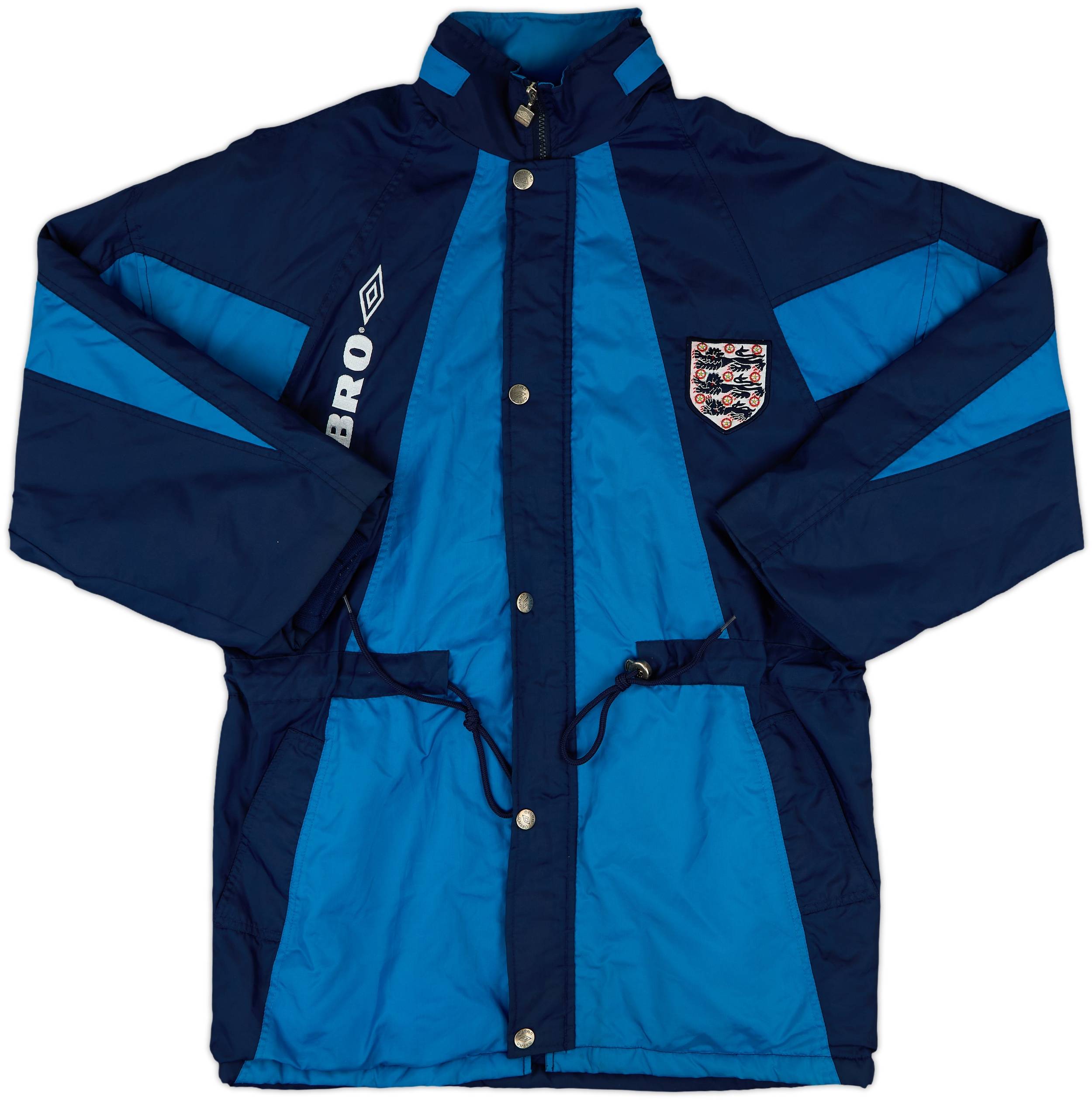 Umbro ベンチコート ネイビー England 90s 1995-97 England Umbro Bench Coat - 8/10 - (S)