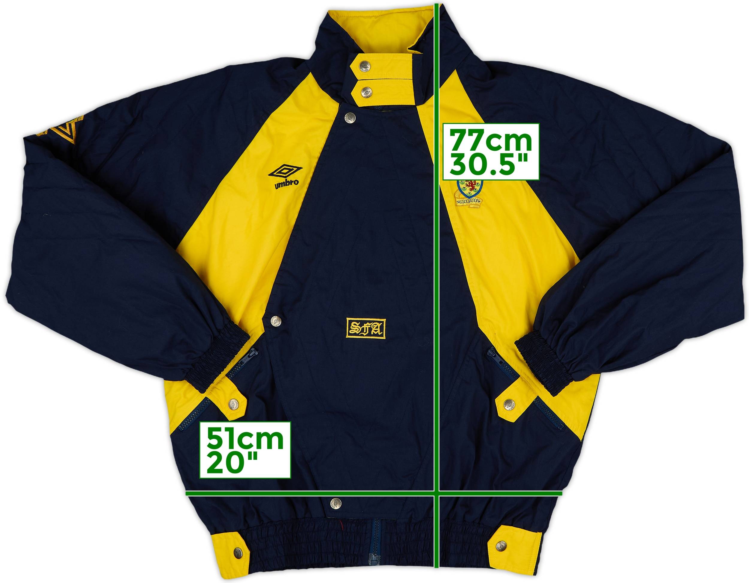 1990-92 Scotland Umbro Track Jacket - 8/10 - (L)