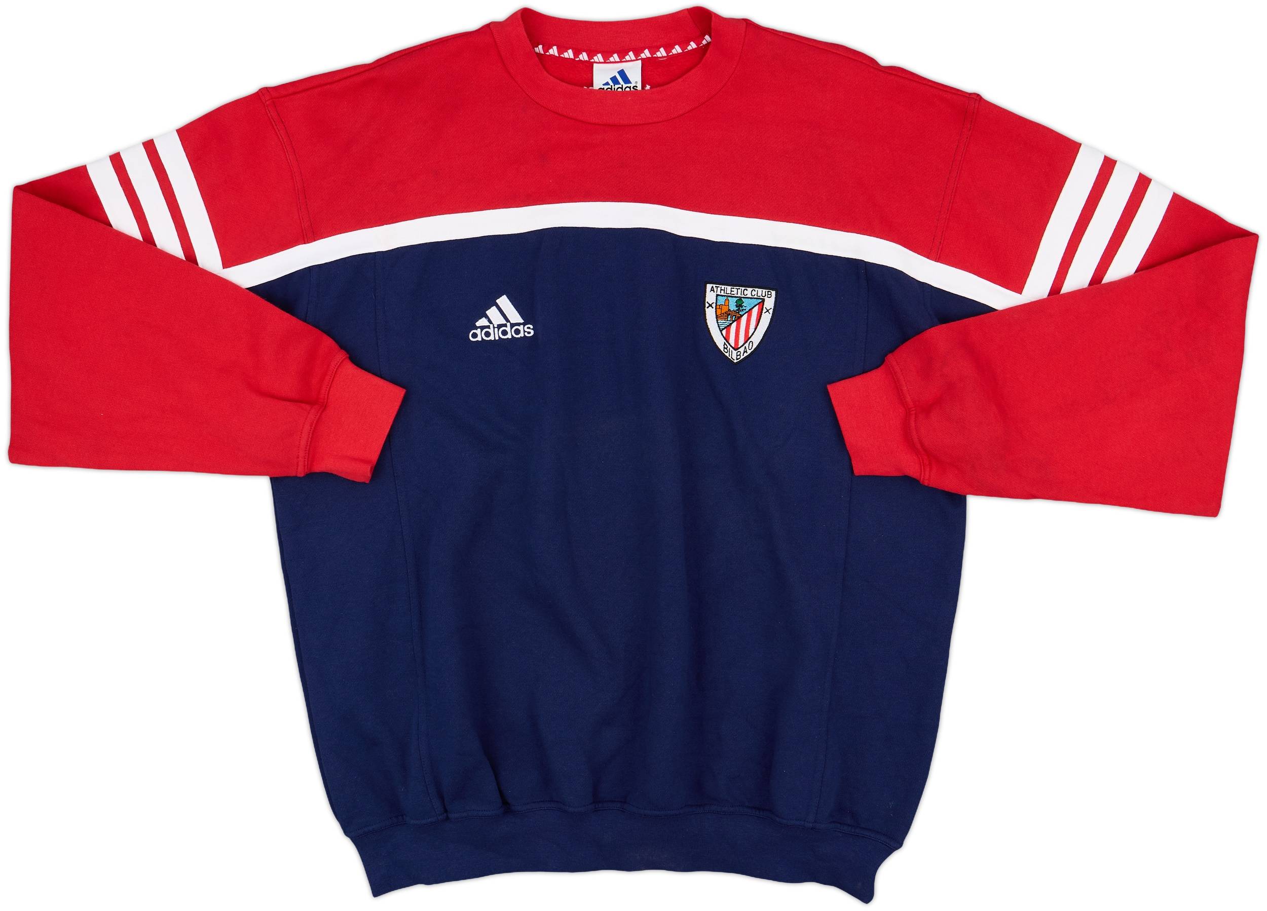 ATHLETIC BILBAOクラブウエア 2000-01 Athletic Bilbao adidas Sweat Top - 7/10 - (L)