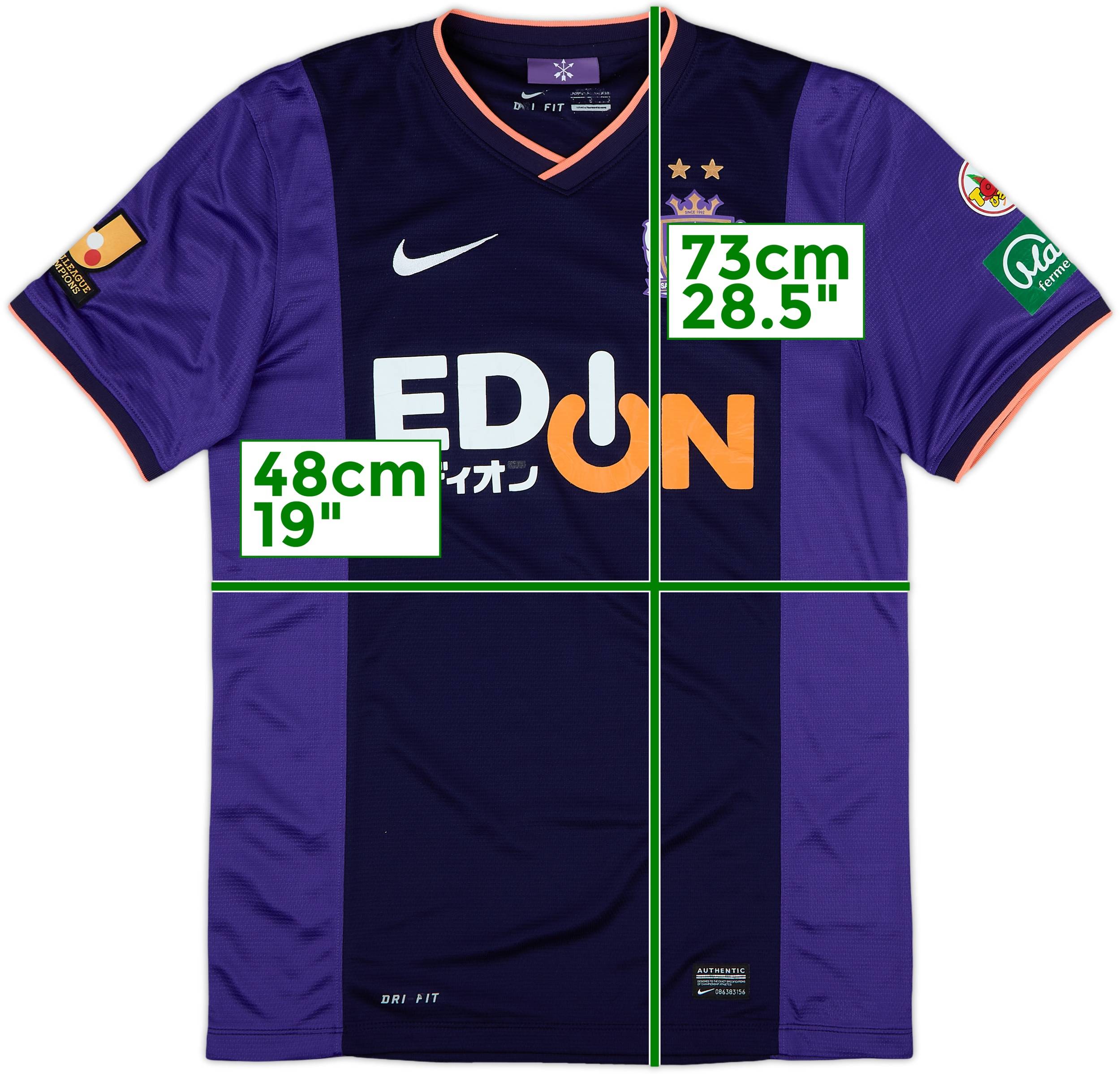 2014 Sanfrecce Hiroshima Home Shirt - 6/10 - (M)