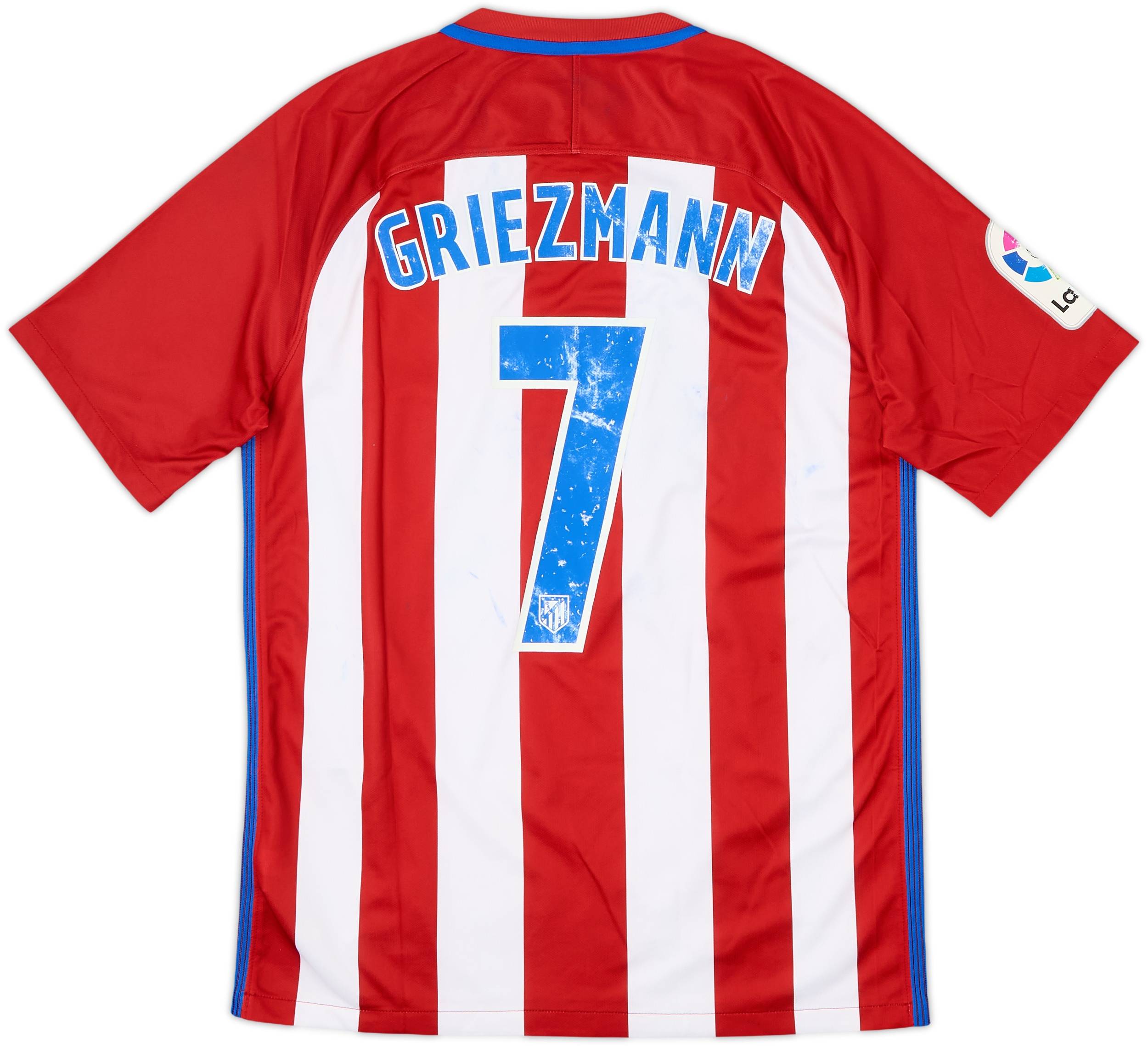 2016-17 Atletico Madrid Home Shirt Griezmann #7 - 5/10 - (M)