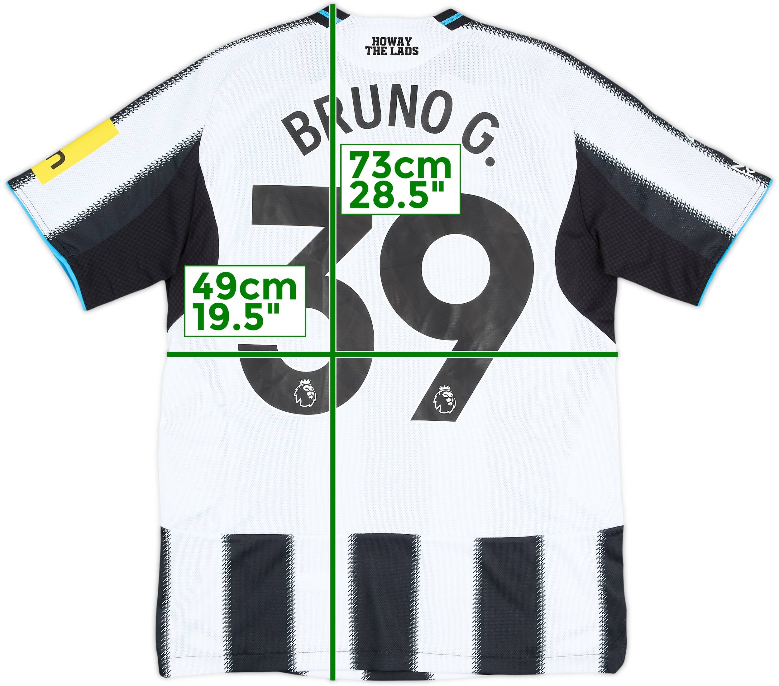 2025-26 Newcastle Match Issue Home Shirt Bruno G. #39