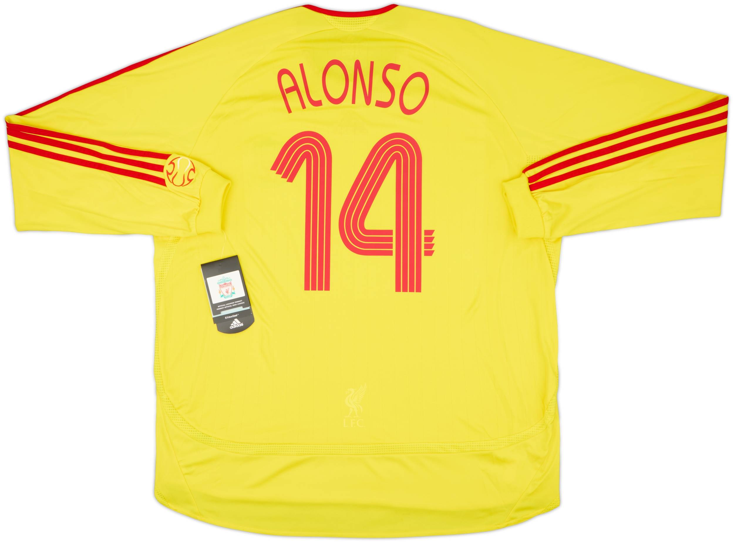 2006-07 Liverpool Away L/S Shirt Alonso #14 (XL)